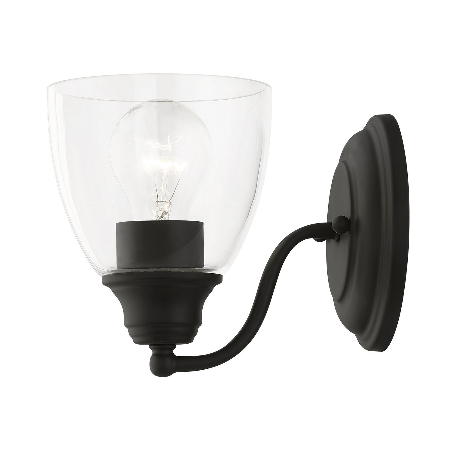 Livex Lighting - 15131-04 - One Light Vanity Sconce - Montgomery - Black