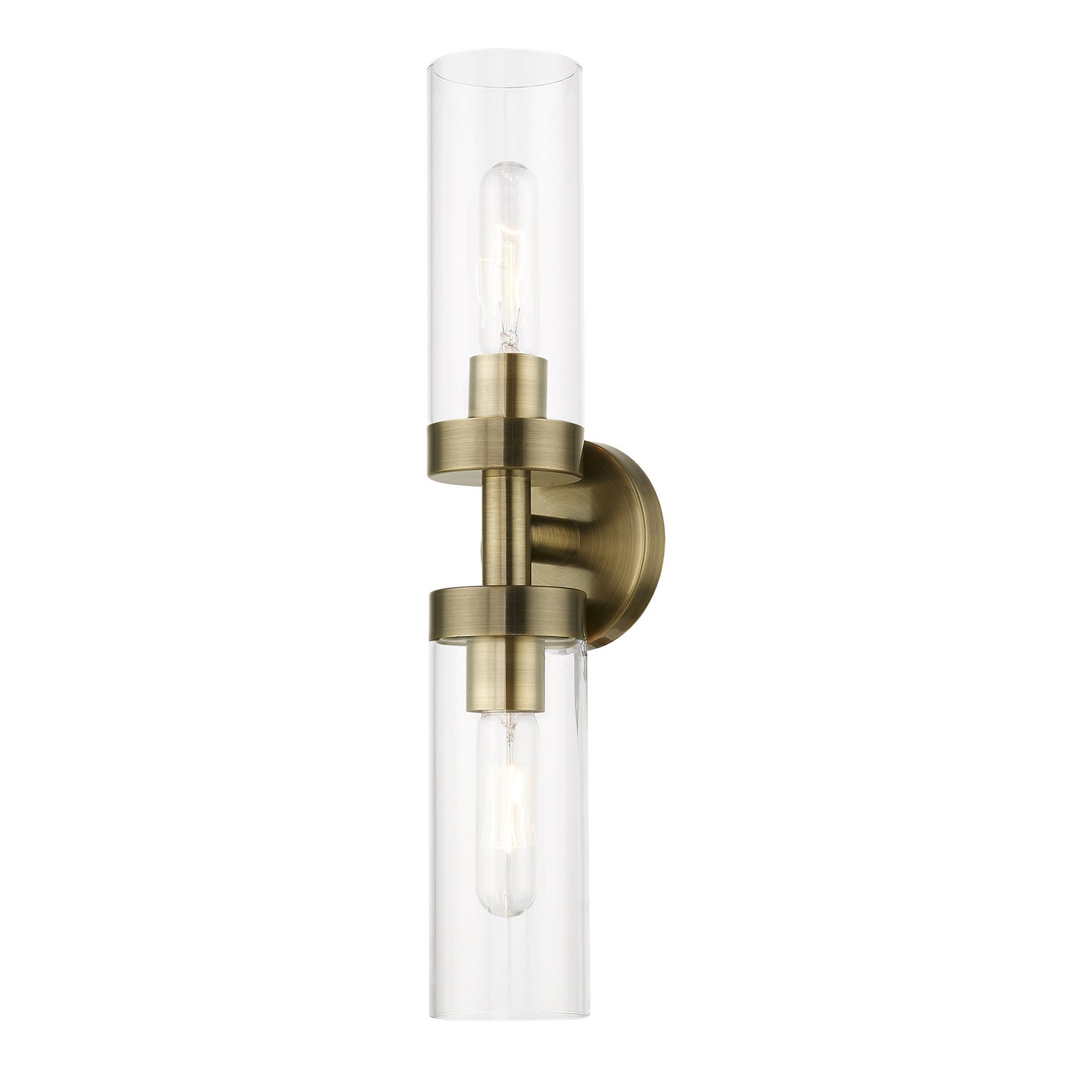 Livex Lighting - 16172-01 - Two Light Vanity Sconce - Ludlow - Antique Brass