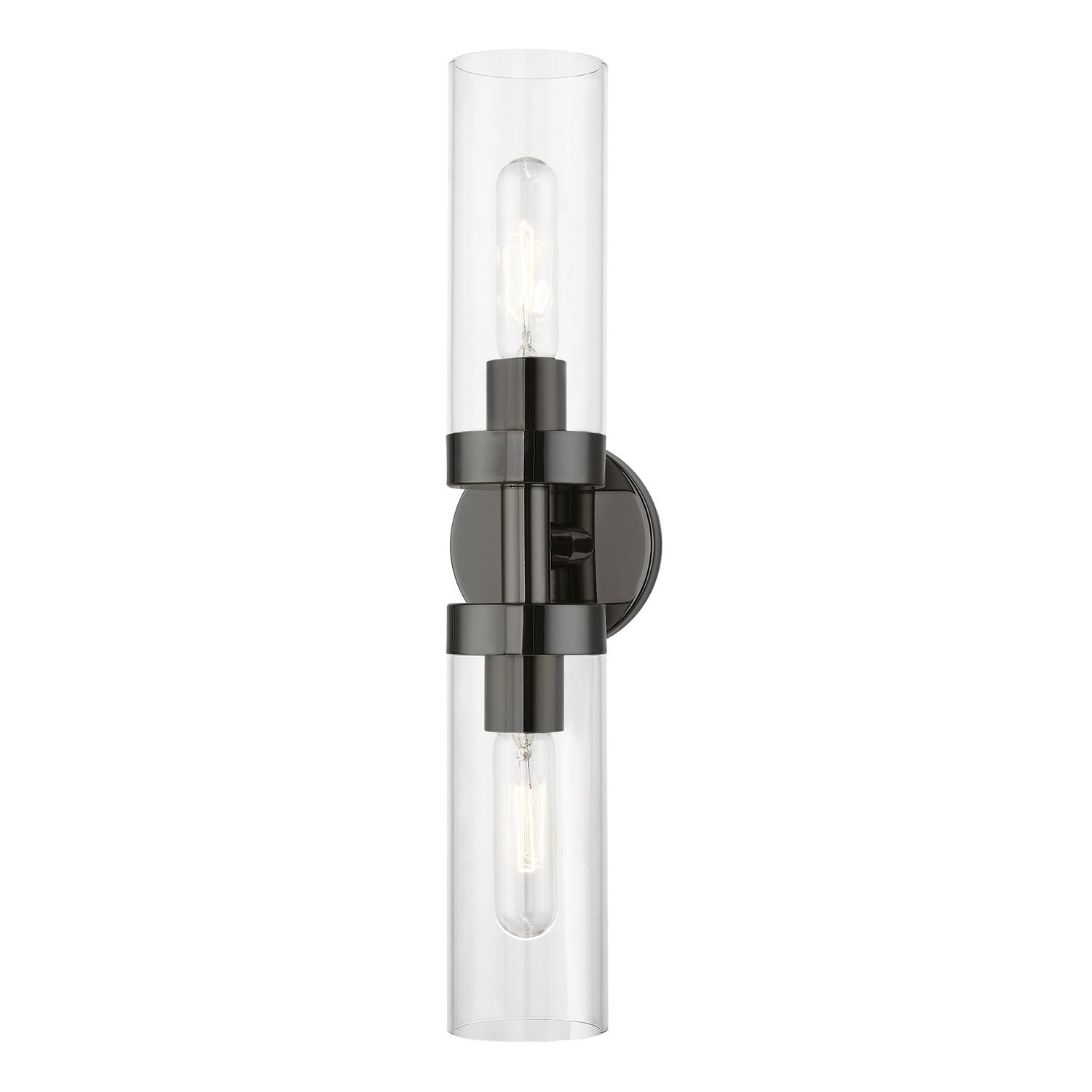 Livex Lighting - 16172-46 - Two Light Vanity Sconce - Ludlow - Black Chrome