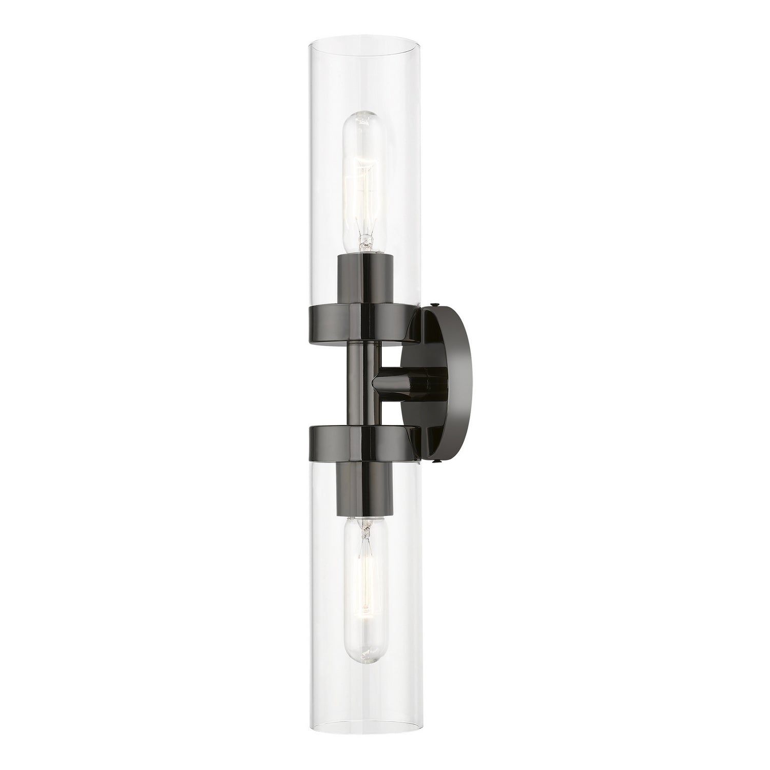 Livex Lighting - 16172-46 - Two Light Vanity Sconce - Ludlow - Black Chrome