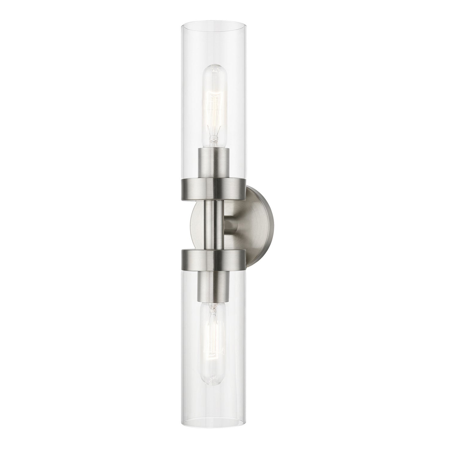 Livex Lighting - 16172-91 - Two Light Vanity Sconce - Ludlow - Brushed Nickel
