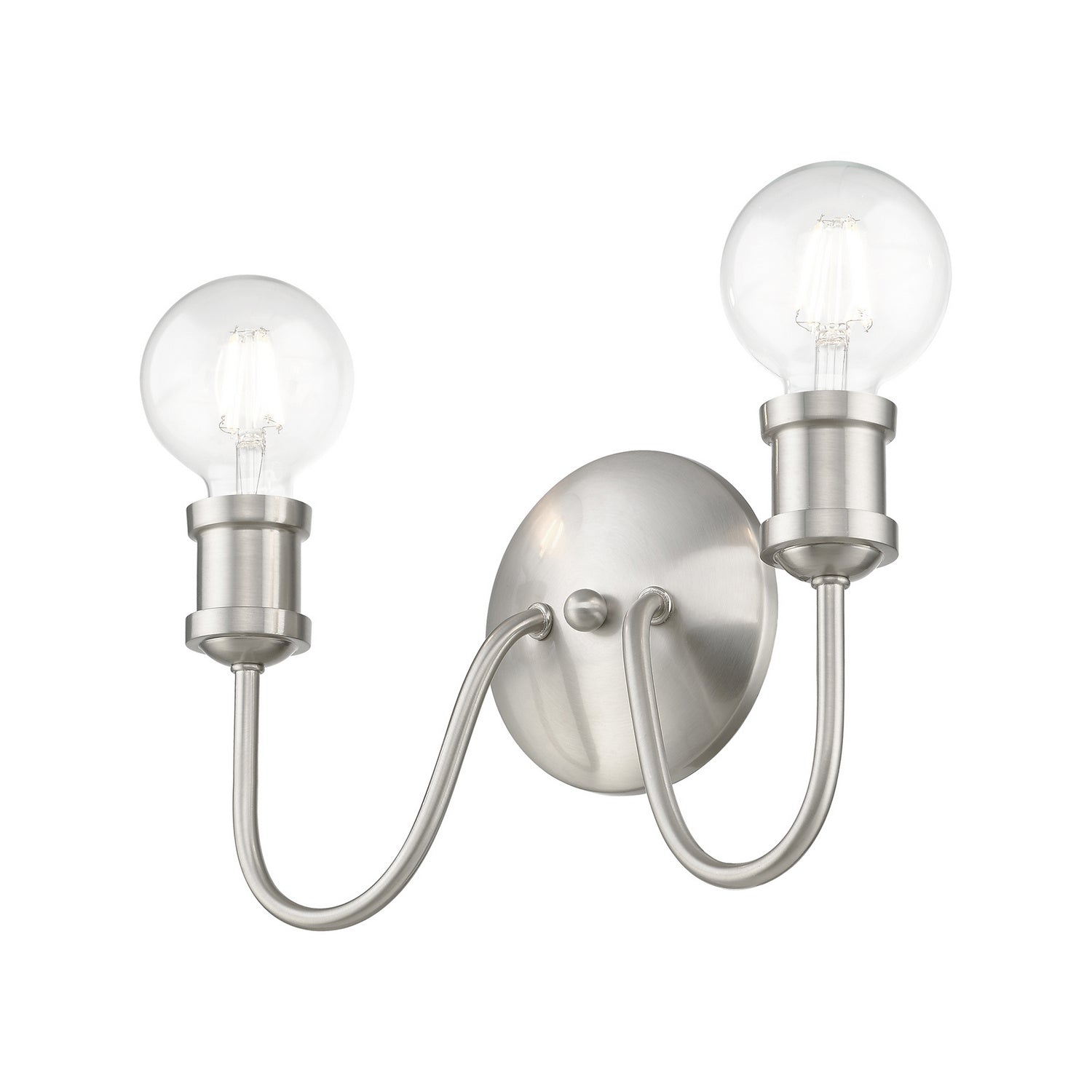Livex Lighting - 16572-91 - Two Light Vanity Sconce - Lansdale - Brushed Nickel