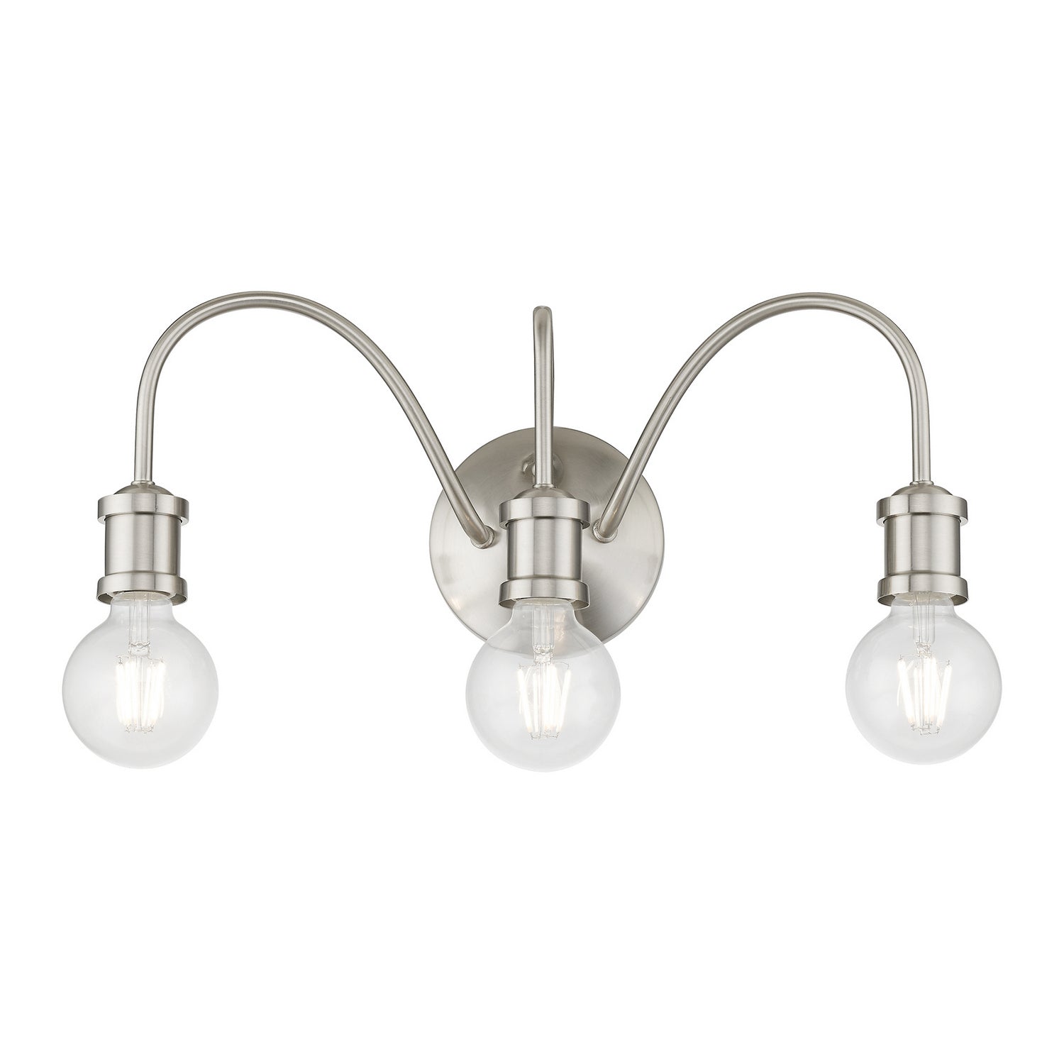 Livex Lighting - 16573-91 - Three Light Vanity Sconce - Lansdale - Brushed Nickel