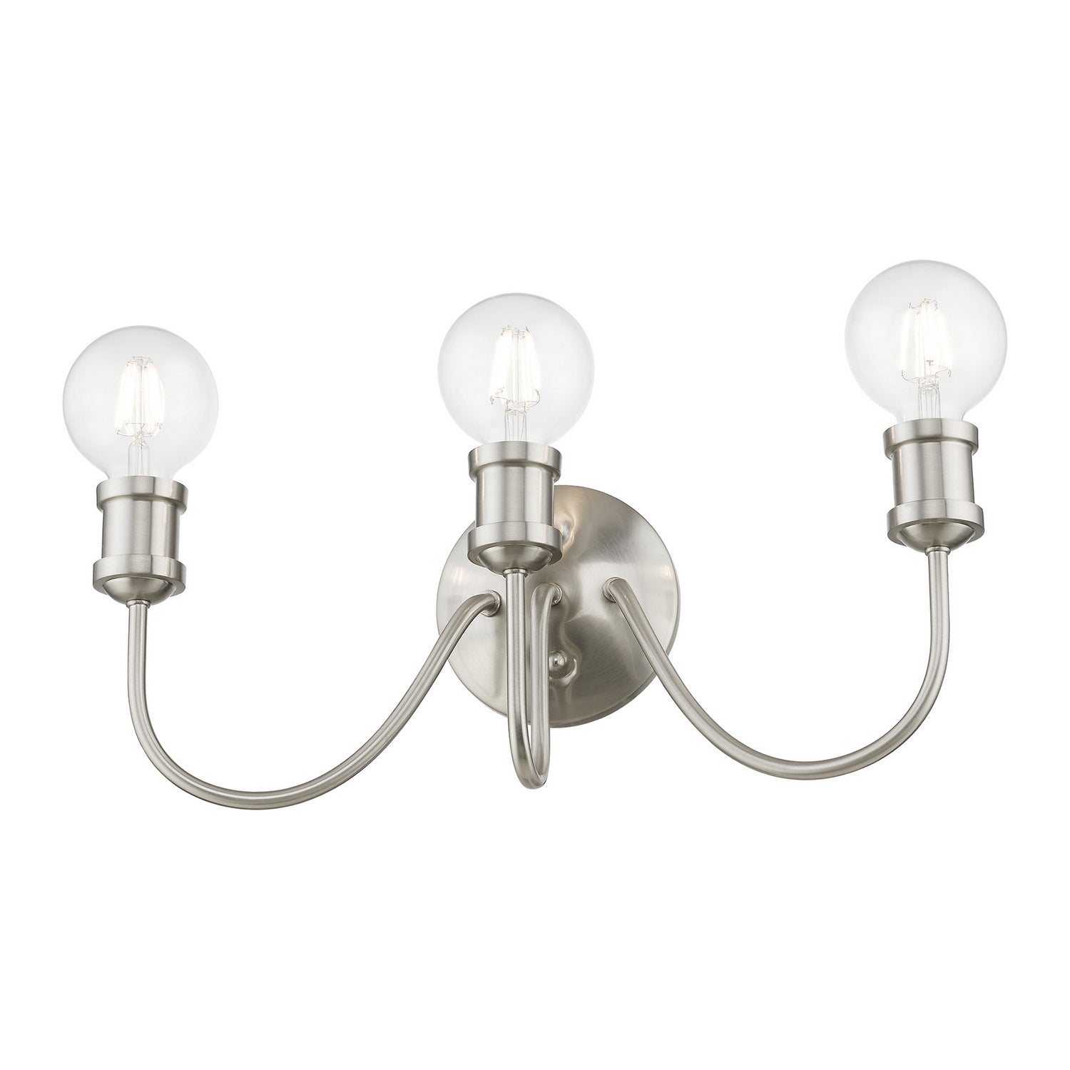 Livex Lighting - 16573-91 - Three Light Vanity Sconce - Lansdale - Brushed Nickel