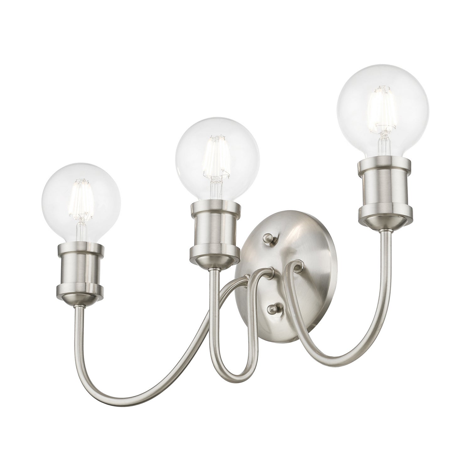 Livex Lighting - 16573-91 - Three Light Vanity Sconce - Lansdale - Brushed Nickel