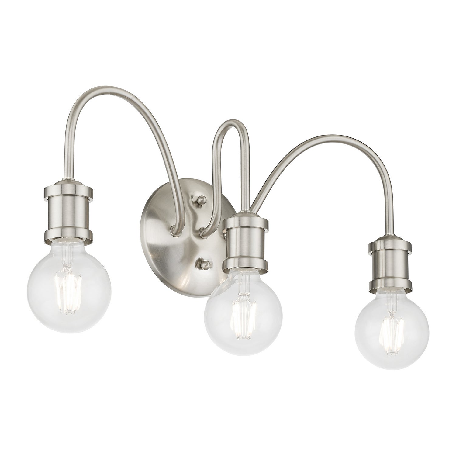 Livex Lighting - 16573-91 - Three Light Vanity Sconce - Lansdale - Brushed Nickel