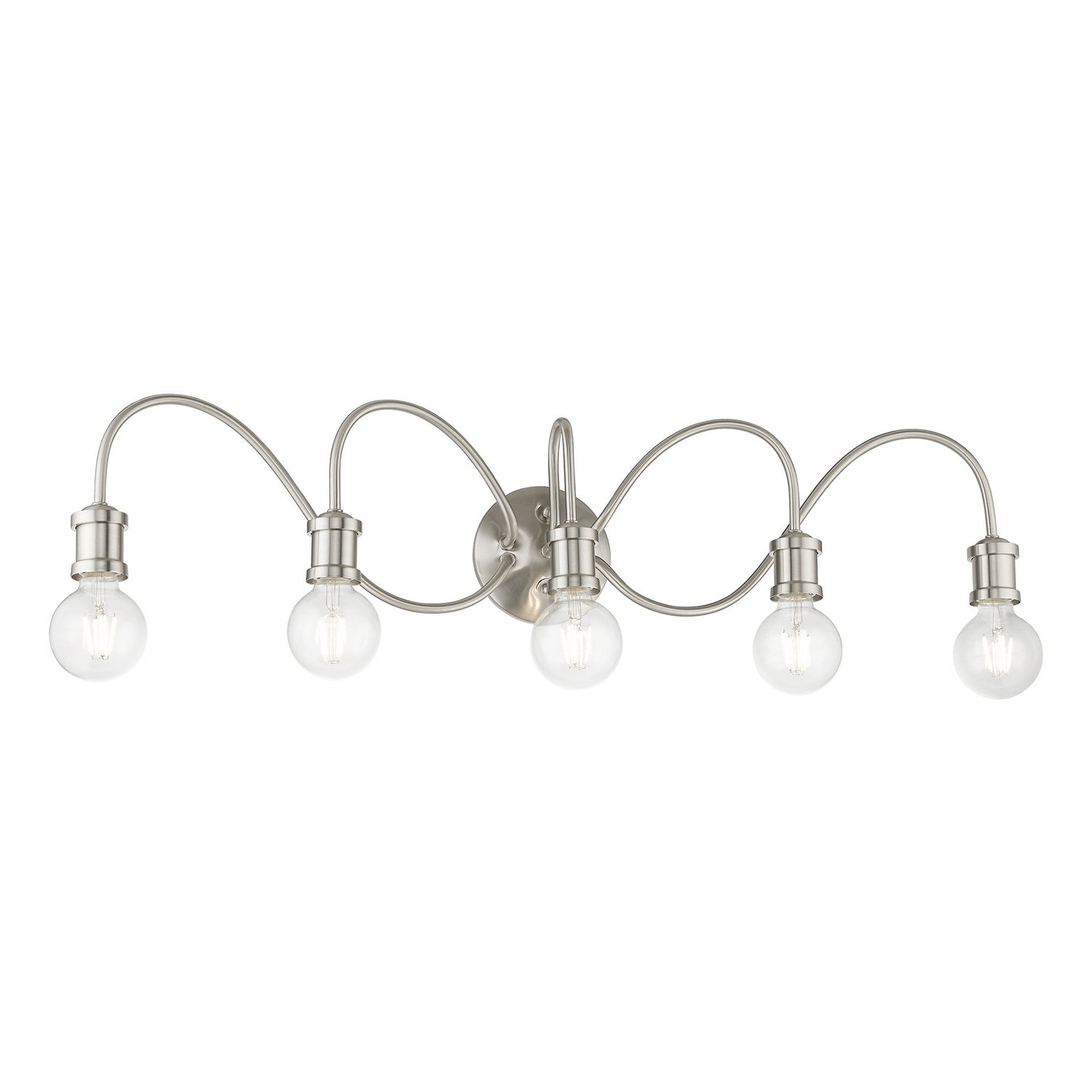 Livex Lighting - 16575-91 - Five Light Vanity Sconce - Lansdale - Brushed Nickel