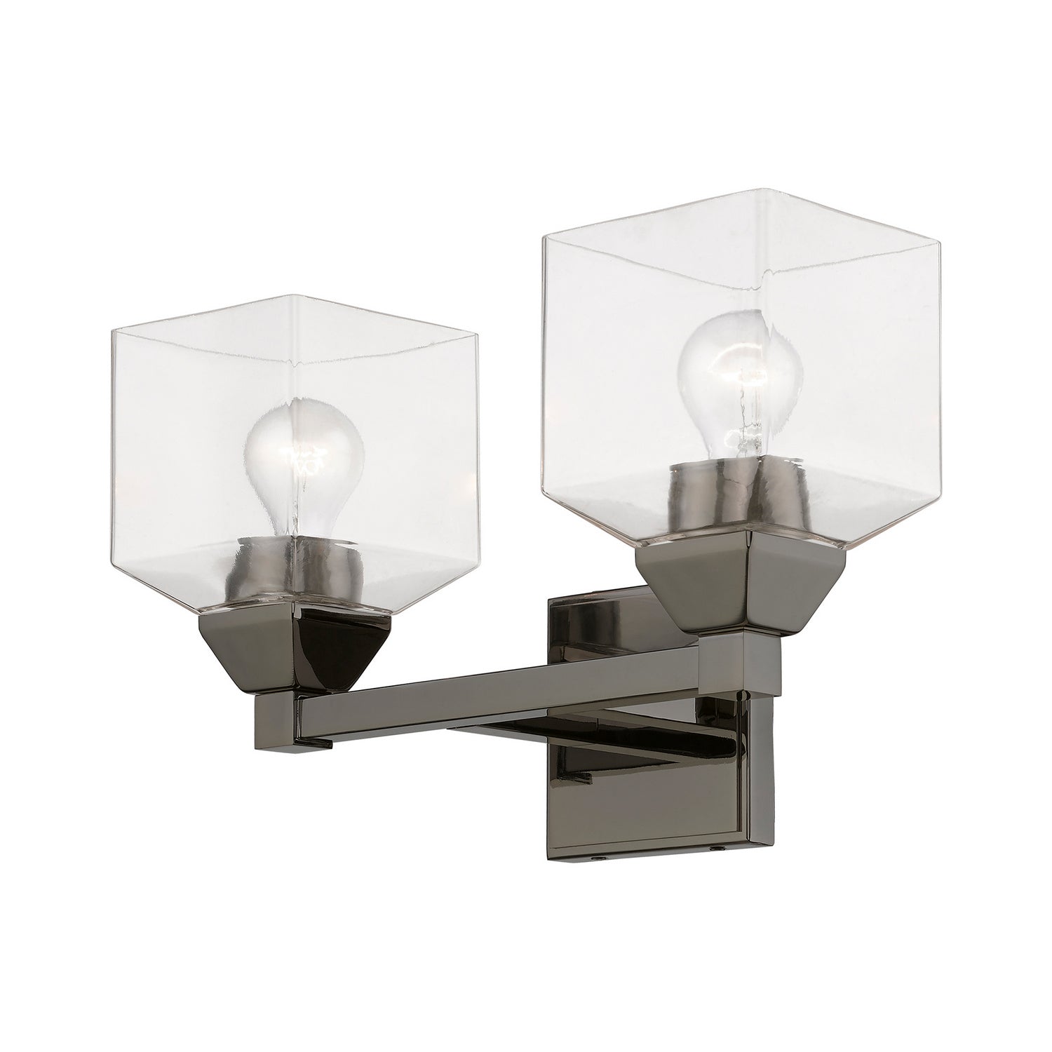 Livex Lighting - 16772-46 - Two Light Vanity Sconce - Aragon - Black Chrome