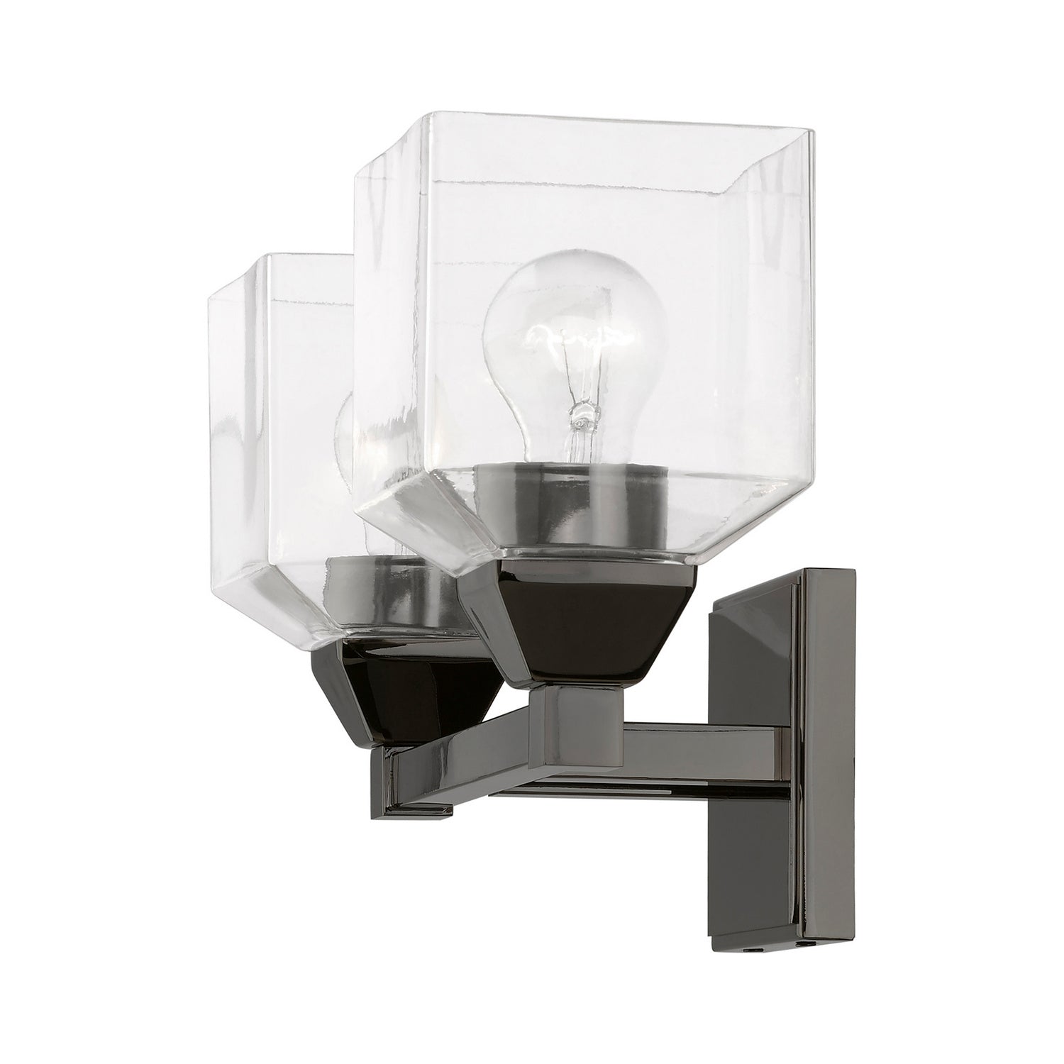 Livex Lighting - 16772-46 - Two Light Vanity Sconce - Aragon - Black Chrome