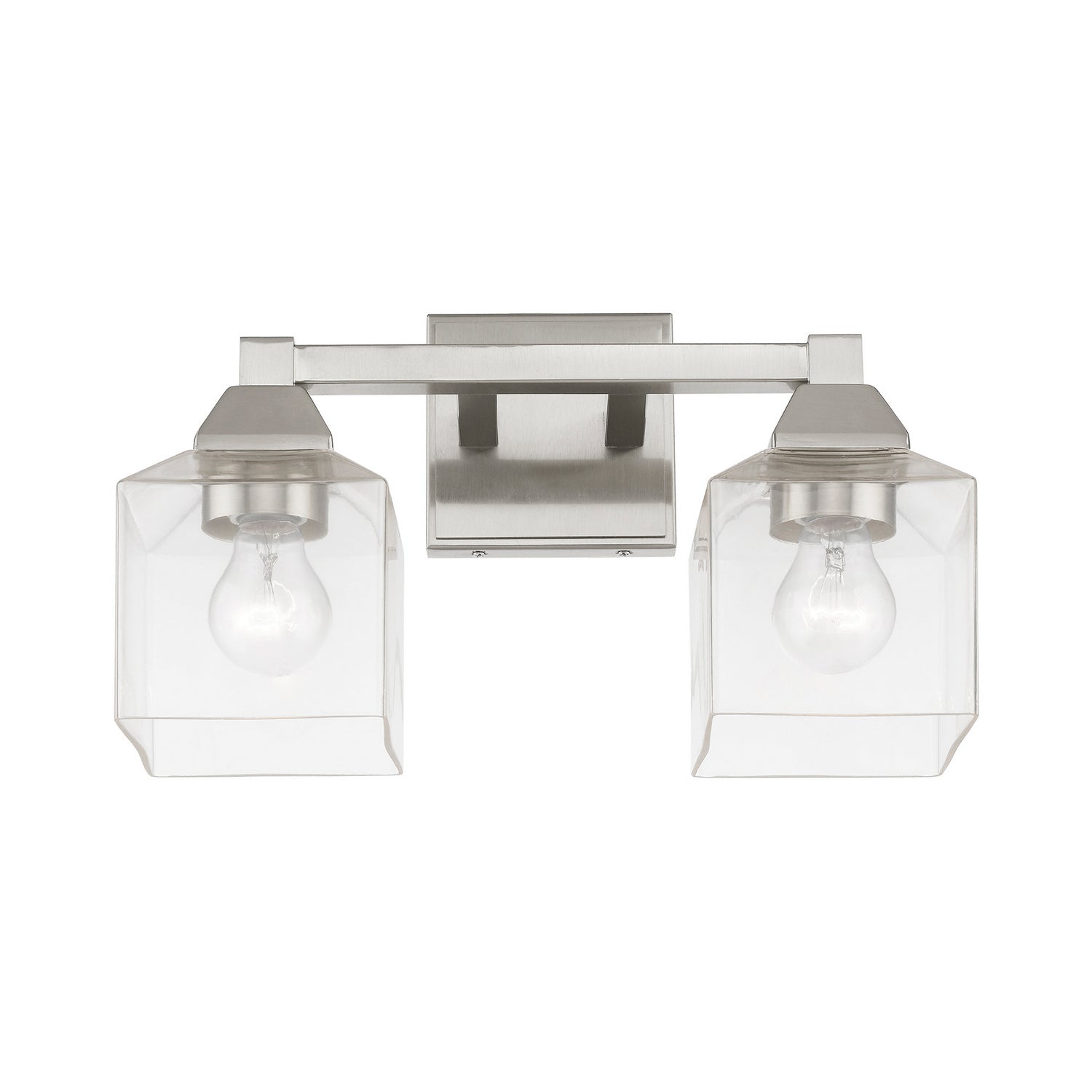 Livex Lighting - 16772-91 - Two Light Vanity Sconce - Aragon - Brushed Nickel