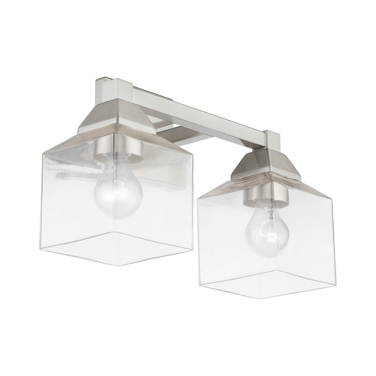 Livex Lighting - 16772-91 - Two Light Vanity Sconce - Aragon - Brushed Nickel