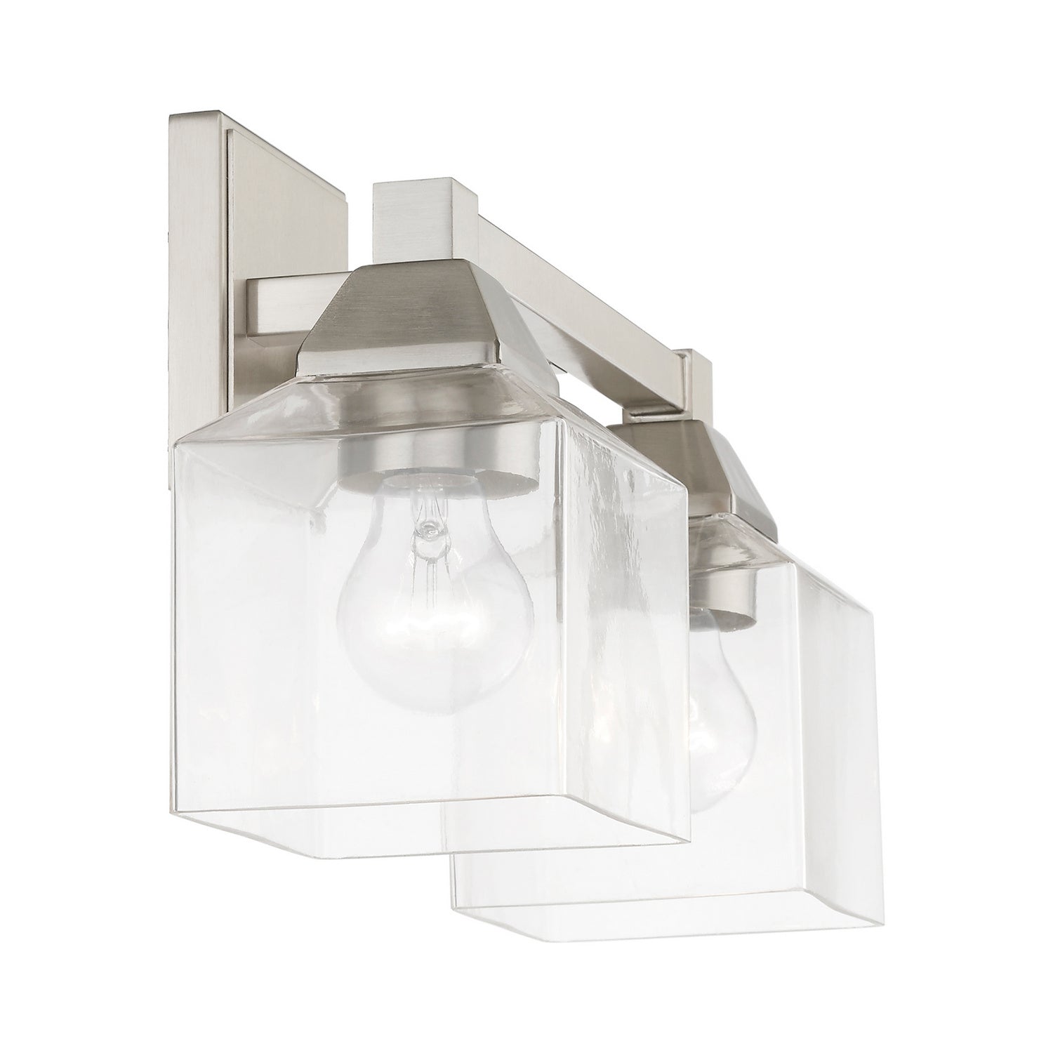 Livex Lighting - 16772-91 - Two Light Vanity Sconce - Aragon - Brushed Nickel