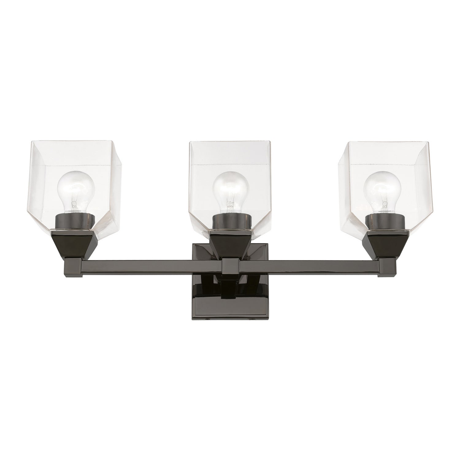 Livex Lighting - 16773-46 - Three Light Vanity Sconce - Aragon - Black Chrome
