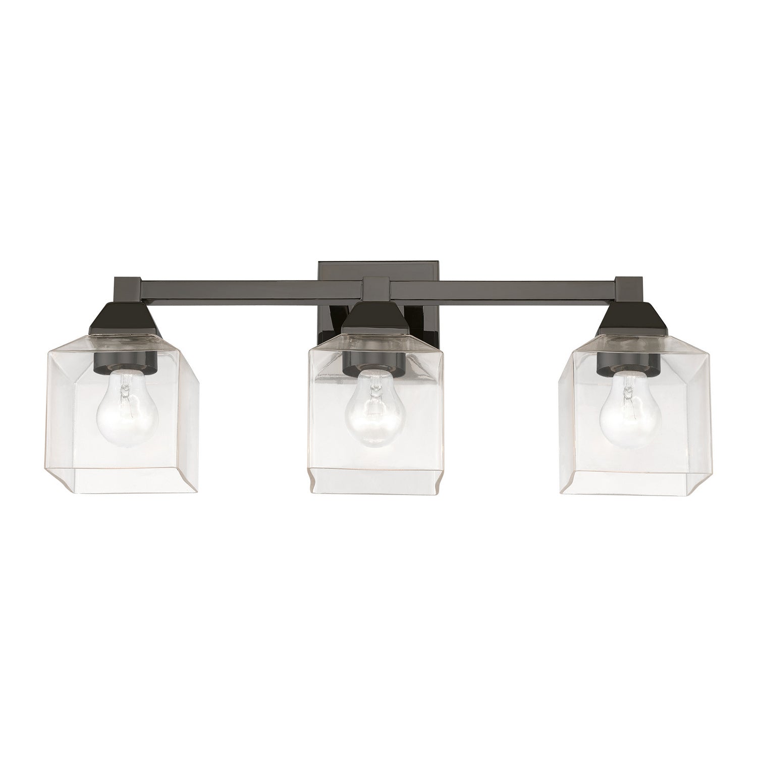 Livex Lighting - 16773-46 - Three Light Vanity Sconce - Aragon - Black Chrome