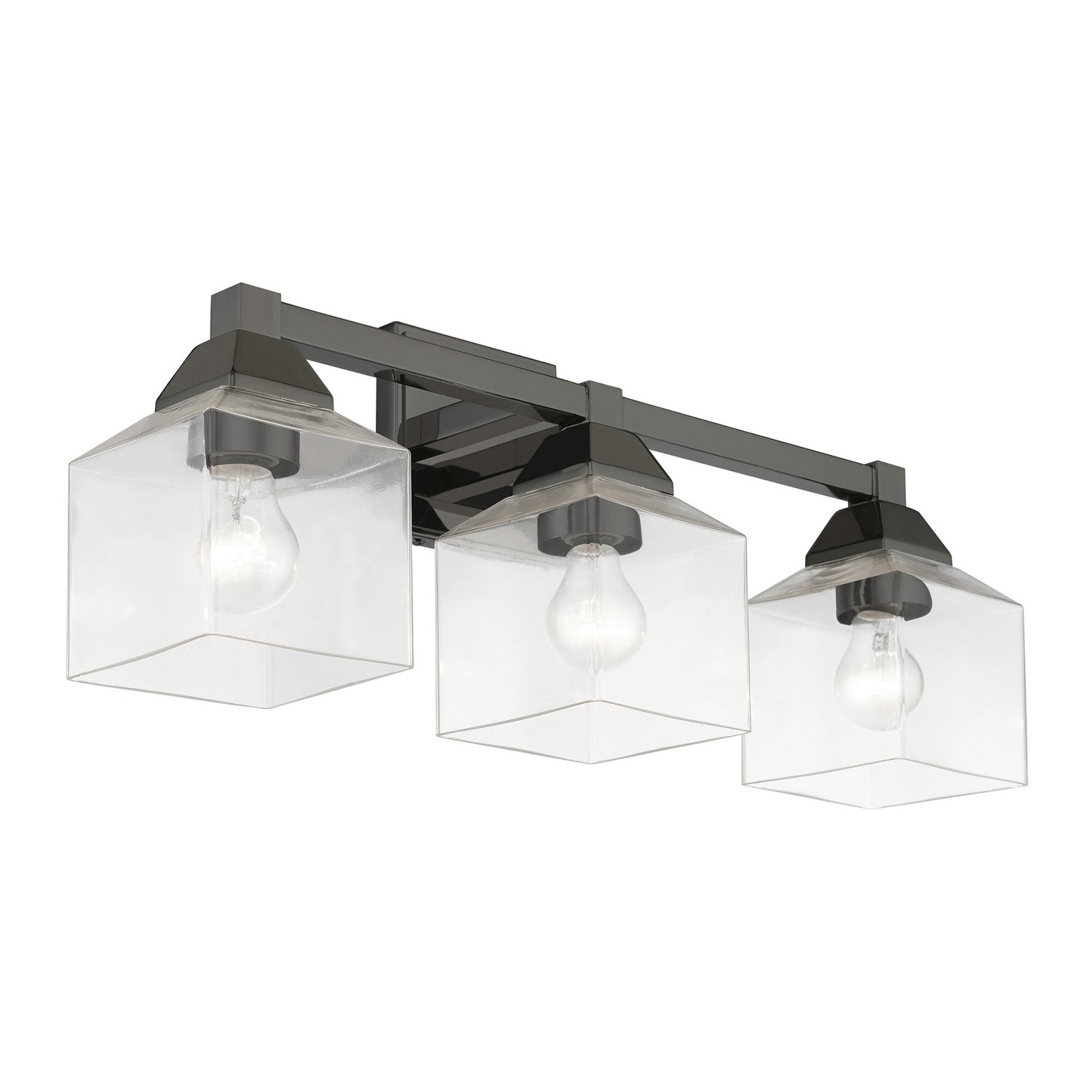 Livex Lighting - 16773-46 - Three Light Vanity Sconce - Aragon - Black Chrome