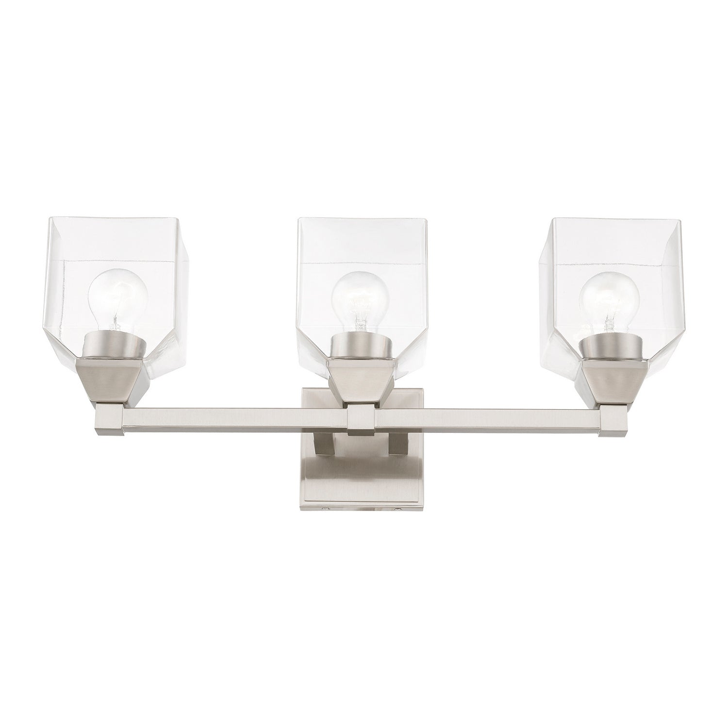 Livex Lighting - 16773-91 - Three Light Vanity Sconce - Aragon - Brushed Nickel