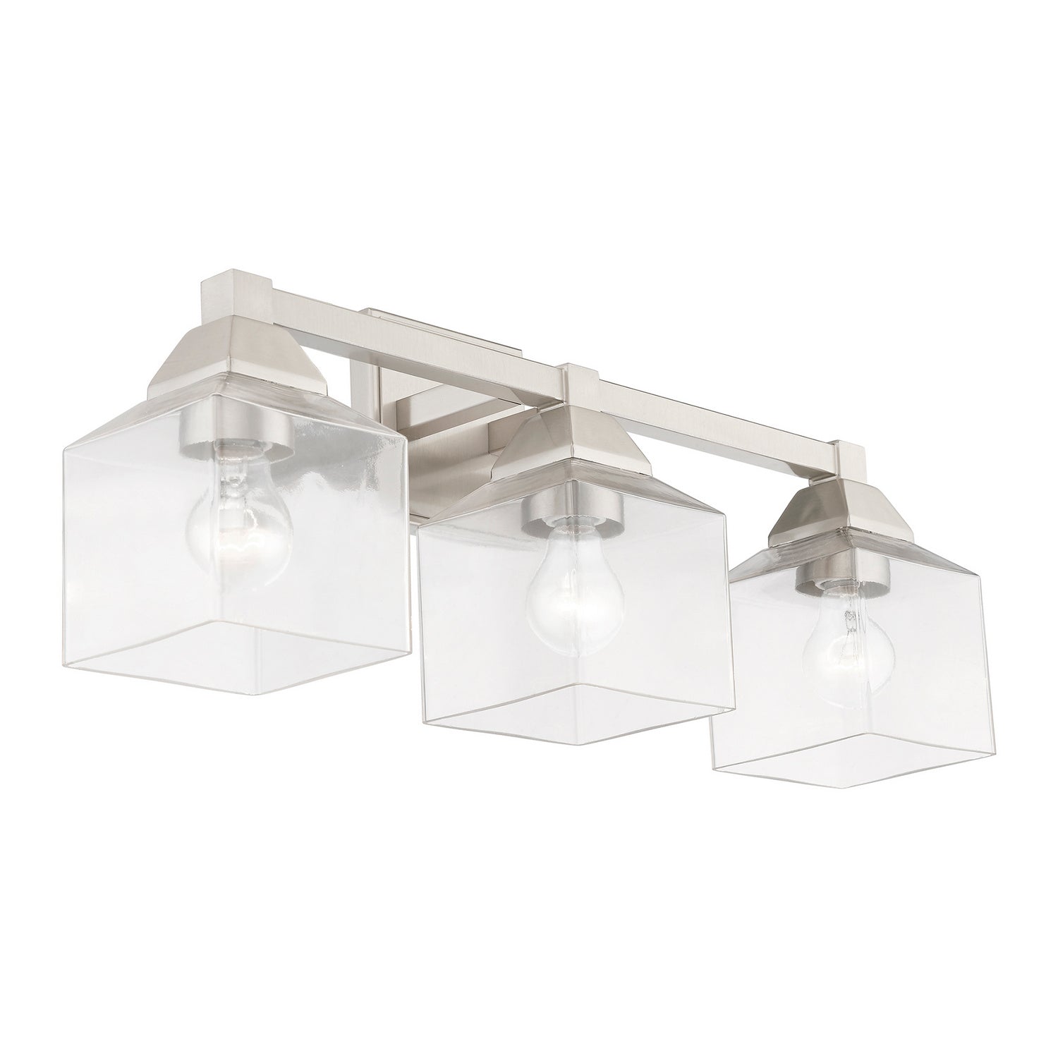Livex Lighting - 16773-91 - Three Light Vanity Sconce - Aragon - Brushed Nickel