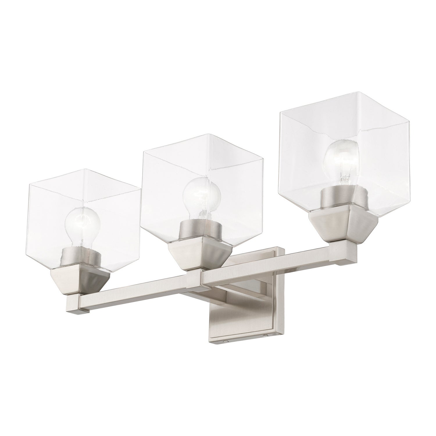 Livex Lighting - 16773-91 - Three Light Vanity Sconce - Aragon - Brushed Nickel