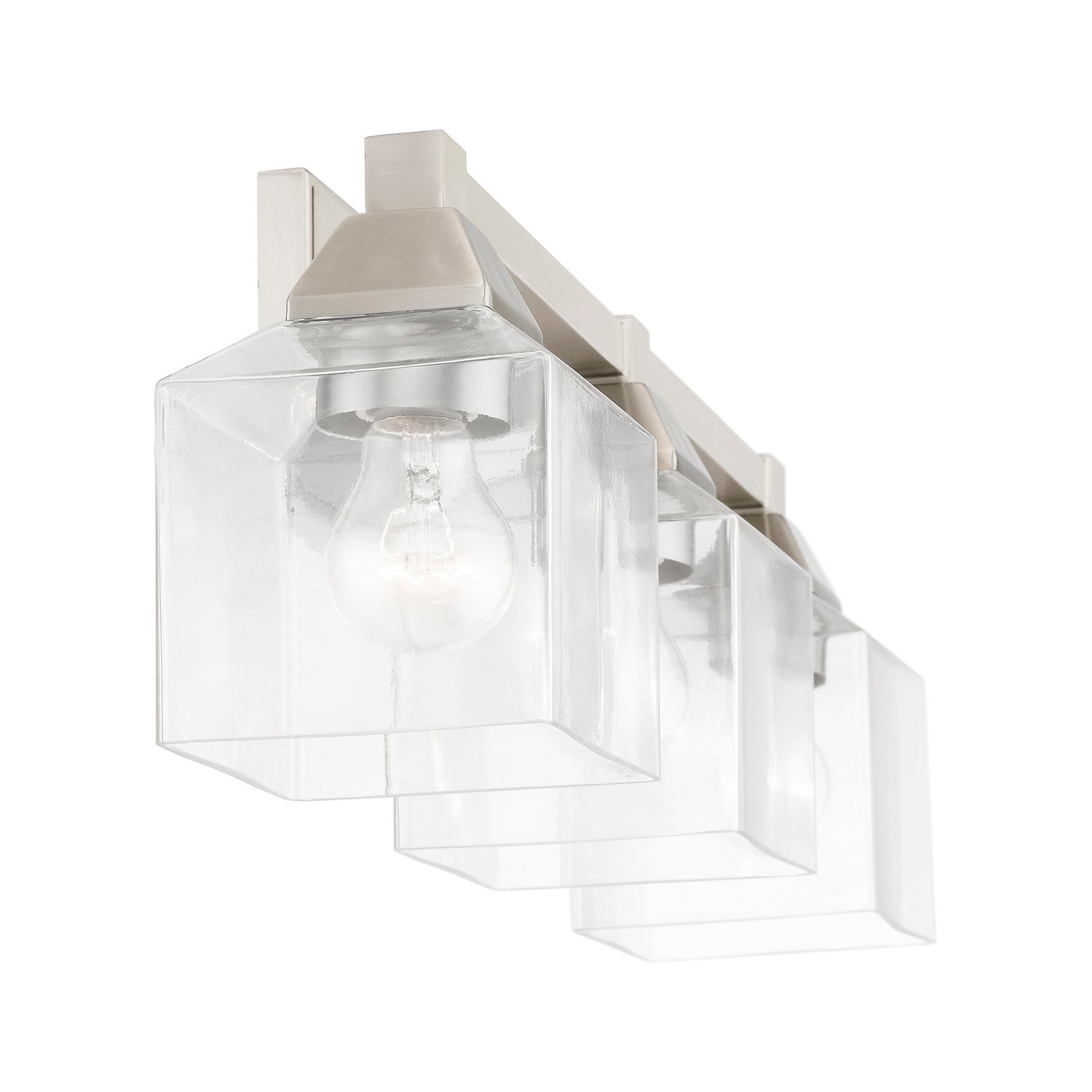 Livex Lighting - 16773-91 - Three Light Vanity Sconce - Aragon - Brushed Nickel