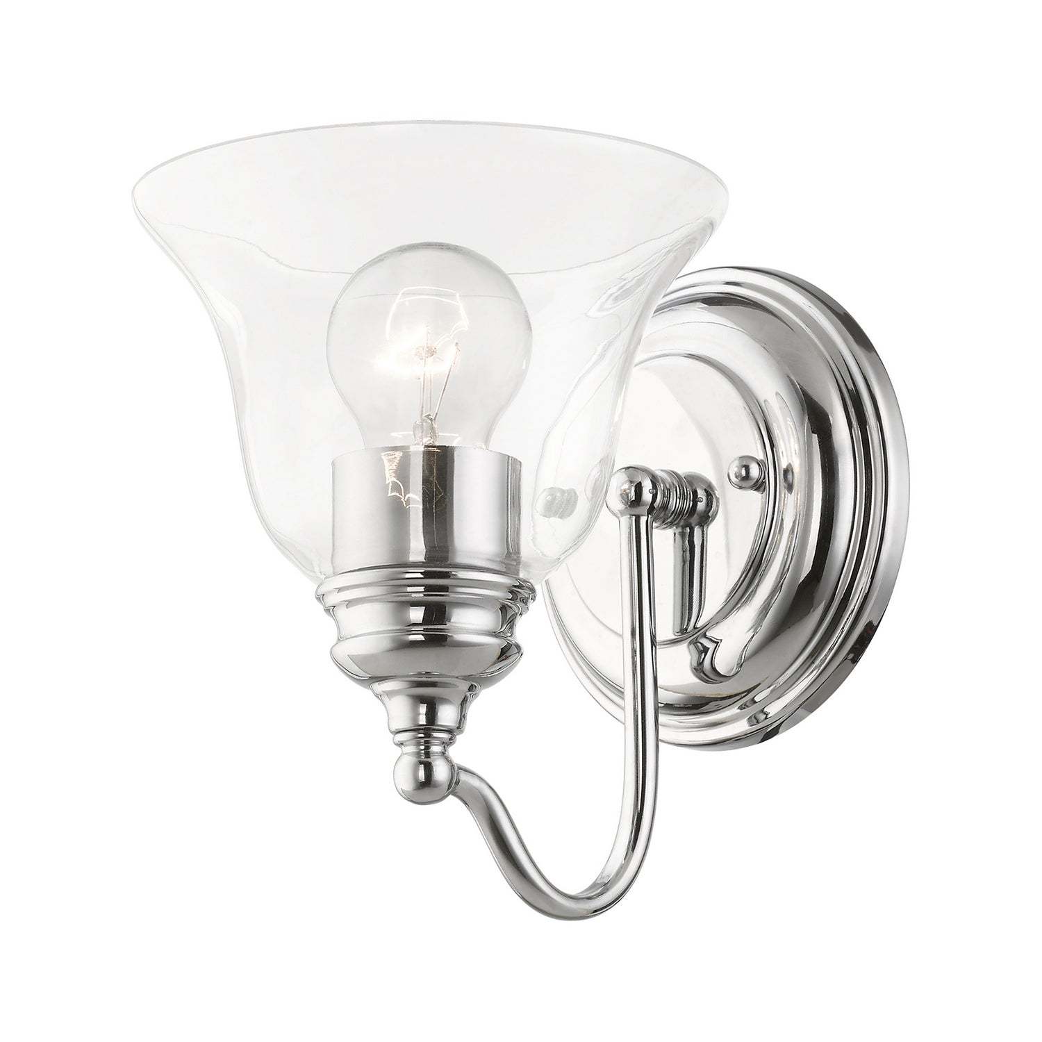 Livex Lighting - 16931-05 - One Light Vanity Sconce - Moreland - Polished Chrome