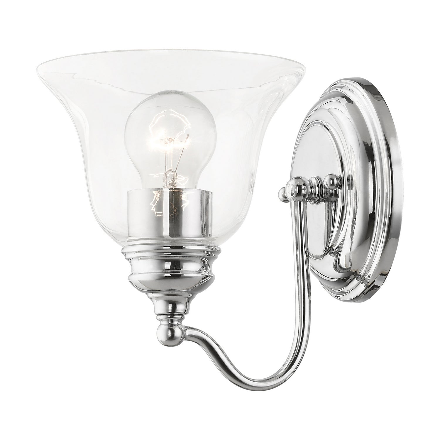 Livex Lighting - 16931-05 - One Light Vanity Sconce - Moreland - Polished Chrome