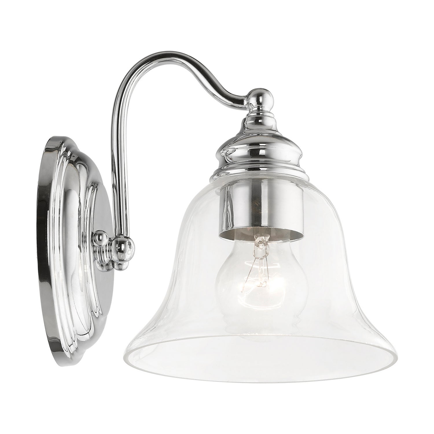 Livex Lighting - 16931-05 - One Light Vanity Sconce - Moreland - Polished Chrome
