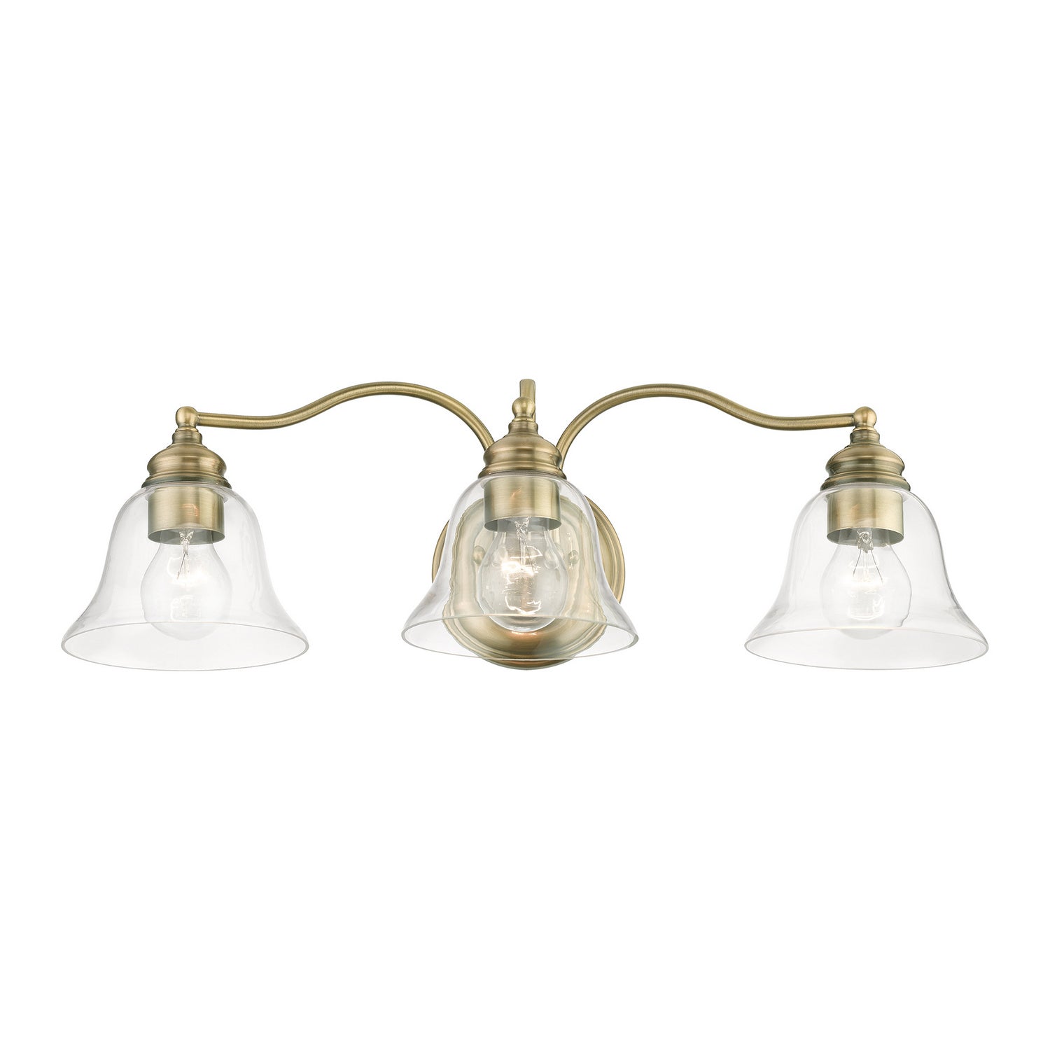 Livex Lighting - 16933-01 - Three Light Vanity Sconce - Moreland - Antique Brass
