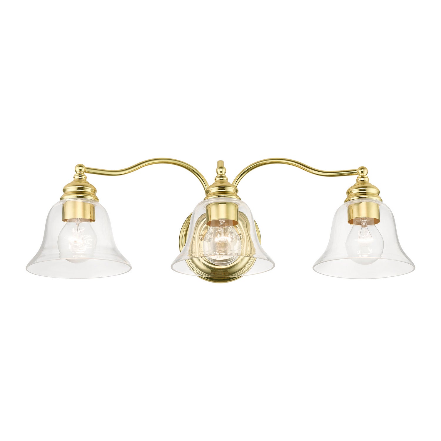Livex Lighting - 16933-02 - Three Light Vanity Sconce - Moreland - Polished Brass