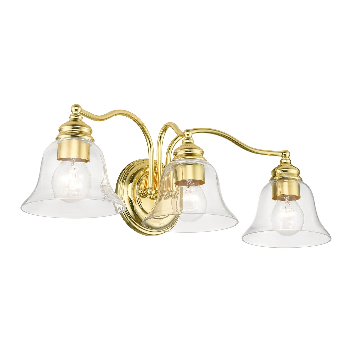 Livex Lighting - 16933-02 - Three Light Vanity Sconce - Moreland - Polished Brass