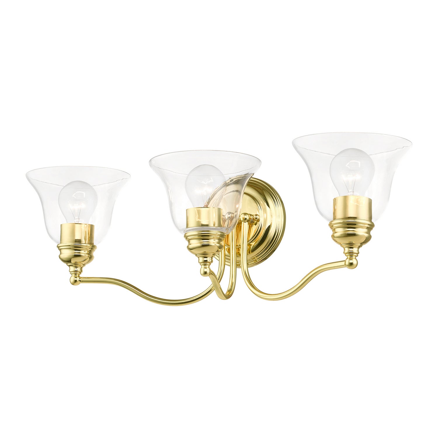Livex Lighting - 16933-02 - Three Light Vanity Sconce - Moreland - Polished Brass