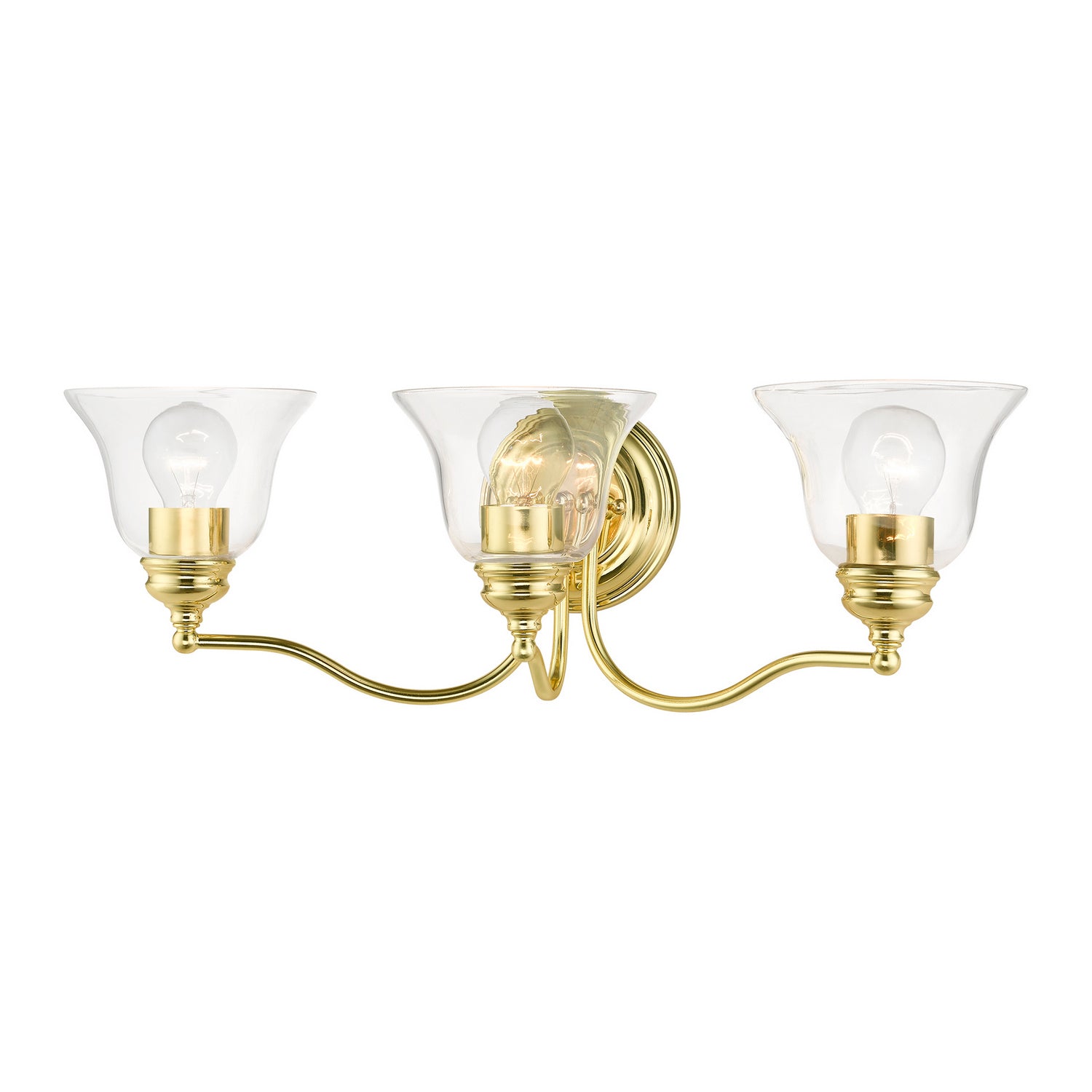 Livex Lighting - 16933-02 - Three Light Vanity Sconce - Moreland - Polished Brass