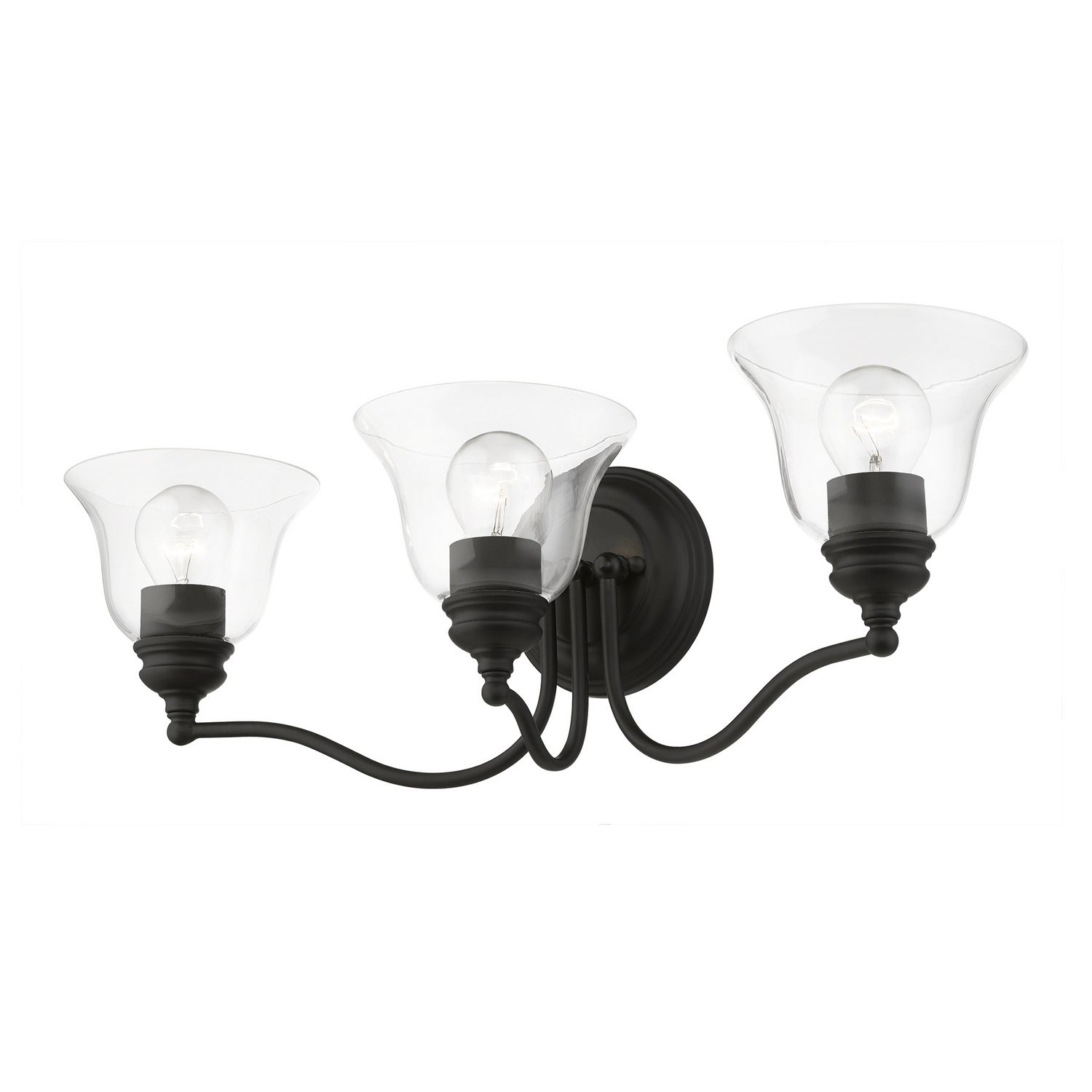 Livex Lighting - 16933-04 - Three Light Vanity Sconce - Moreland - Black