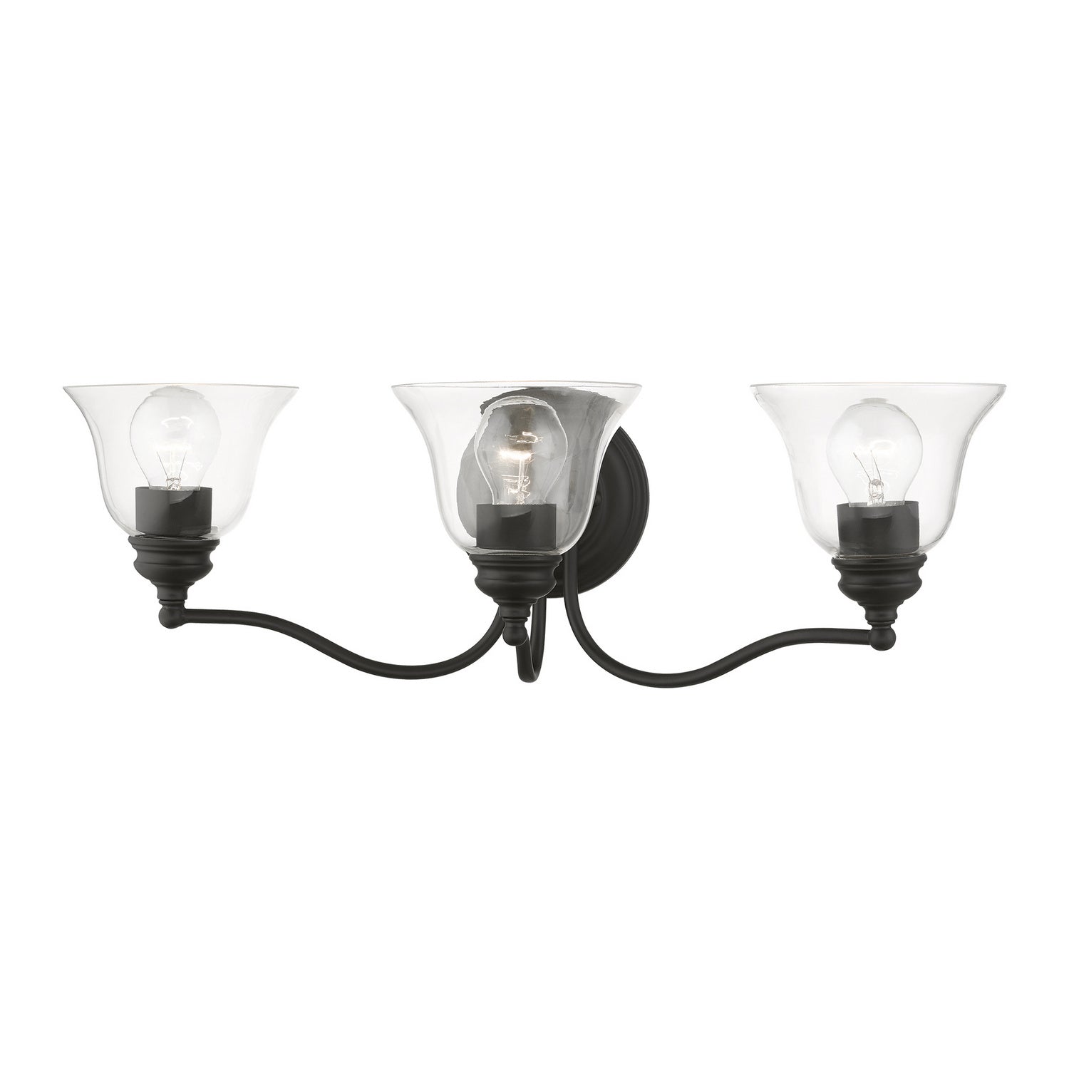 Livex Lighting - 16933-04 - Three Light Vanity Sconce - Moreland - Black