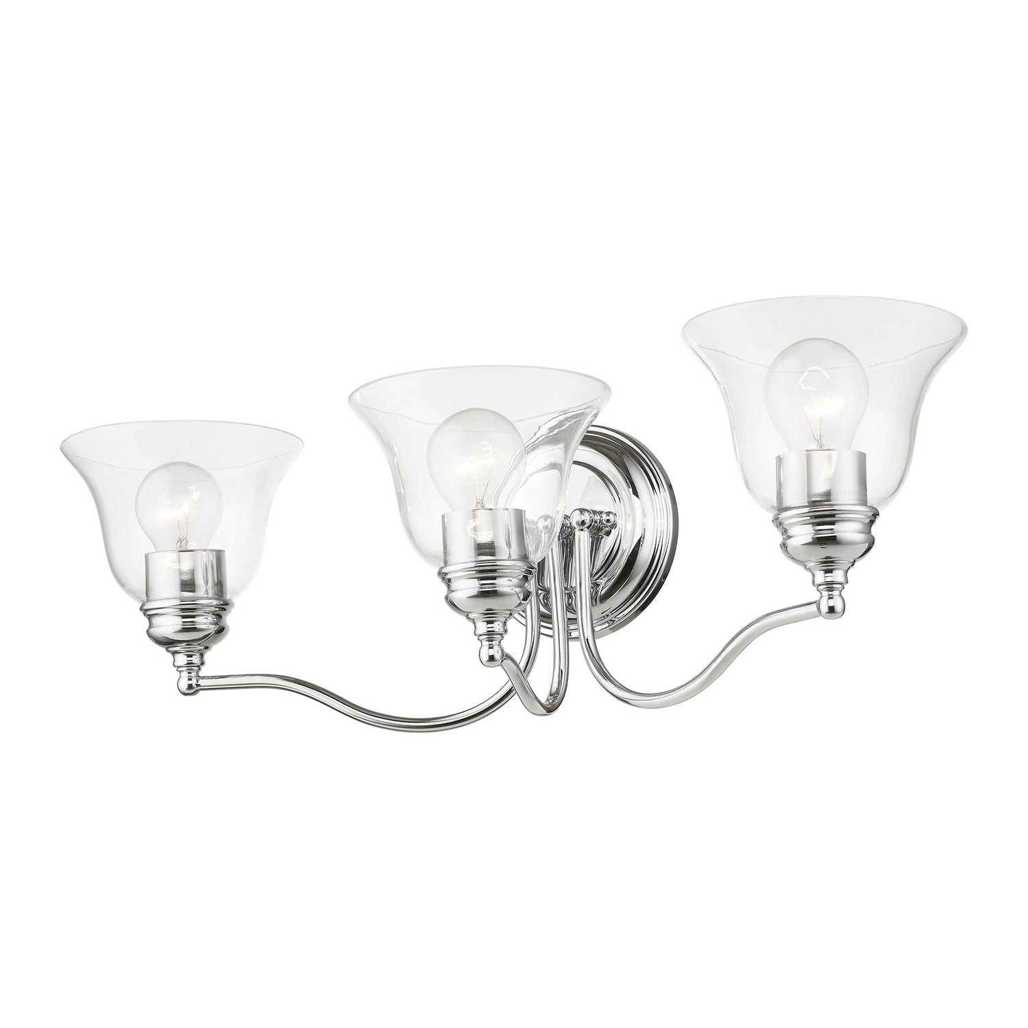 Livex Lighting - 16933-05 - Three Light Vanity Sconce - Moreland - Polished Chrome