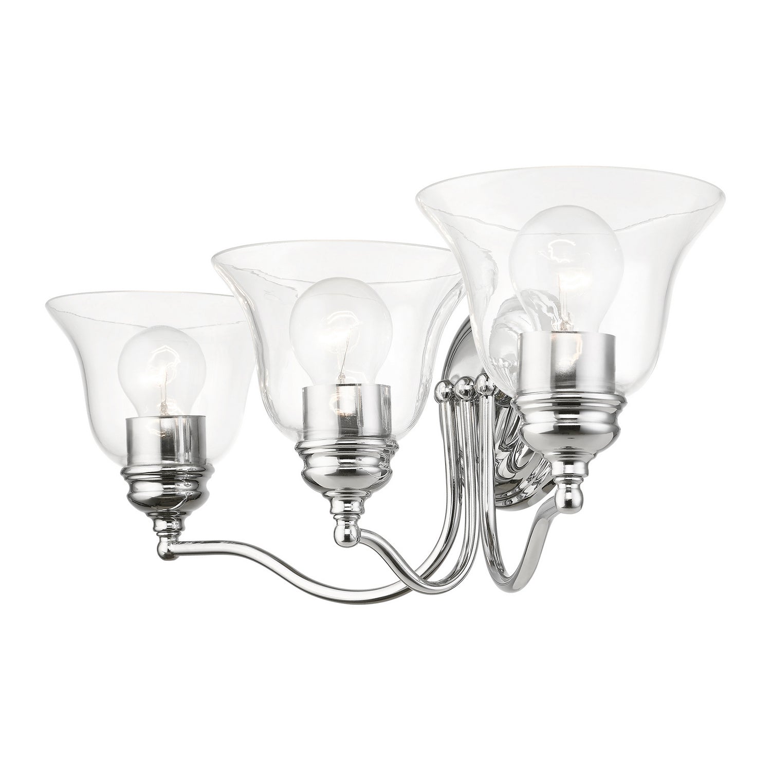 Livex Lighting - 16933-05 - Three Light Vanity Sconce - Moreland - Polished Chrome