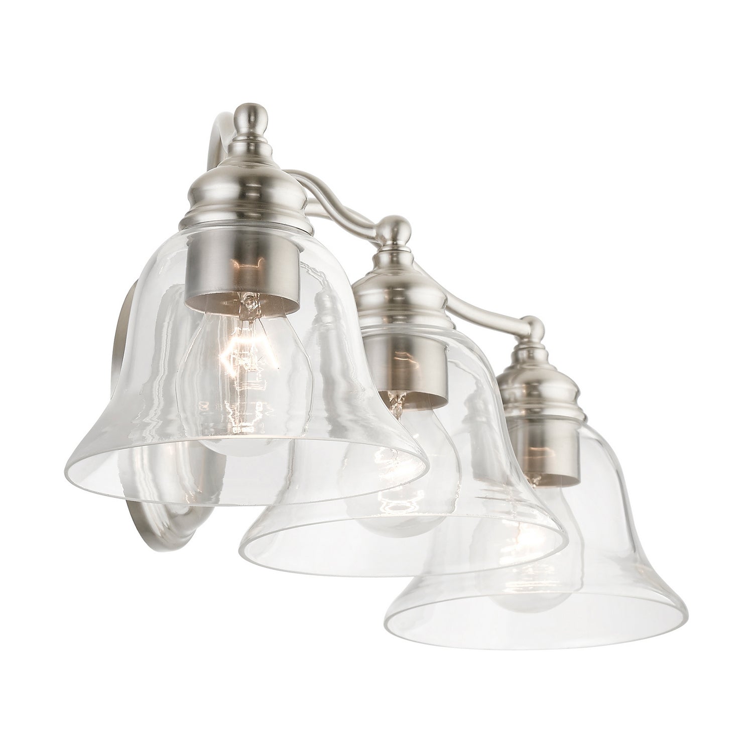 Livex Lighting - 16933-91 - Three Light Vanity Sconce - Moreland - Brushed Nickel