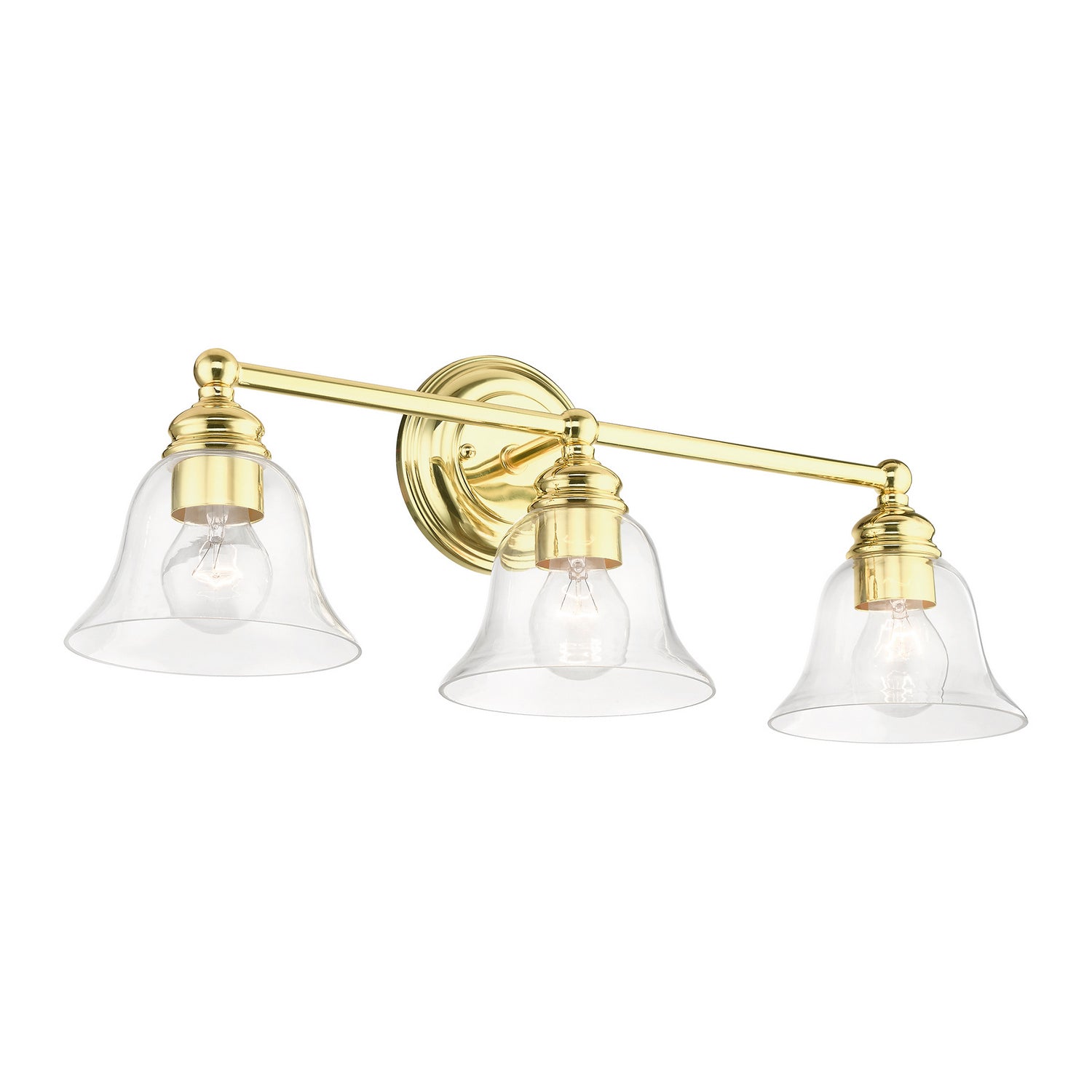 Livex Lighting - 16943-02 - Three Light Vanity Sconce - Moreland - Polished Brass