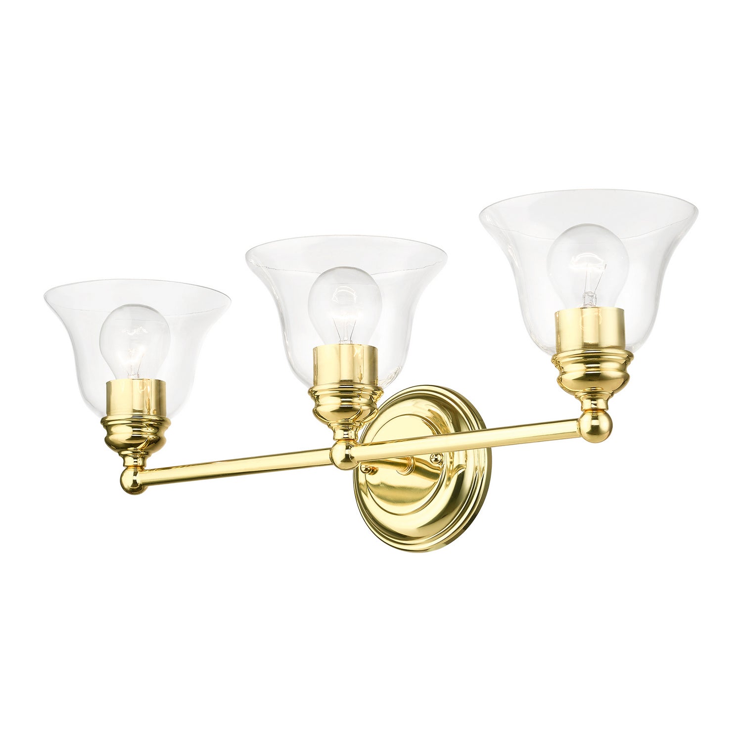 Livex Lighting - 16943-02 - Three Light Vanity Sconce - Moreland - Polished Brass