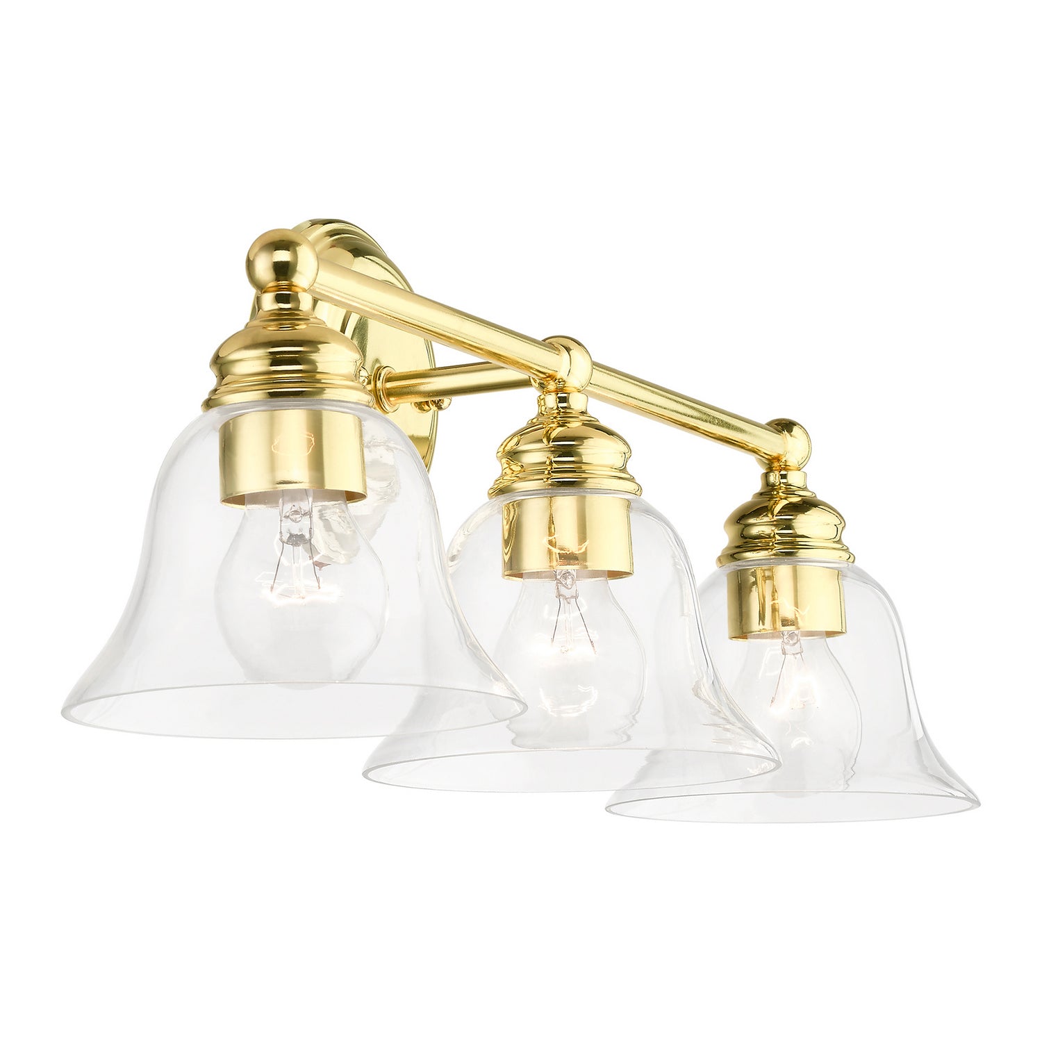 Livex Lighting - 16943-02 - Three Light Vanity Sconce - Moreland - Polished Brass