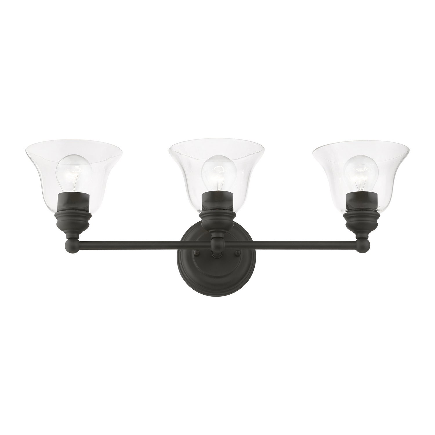 Livex Lighting - 16943-04 - Three Light Vanity Sconce - Moreland - Black