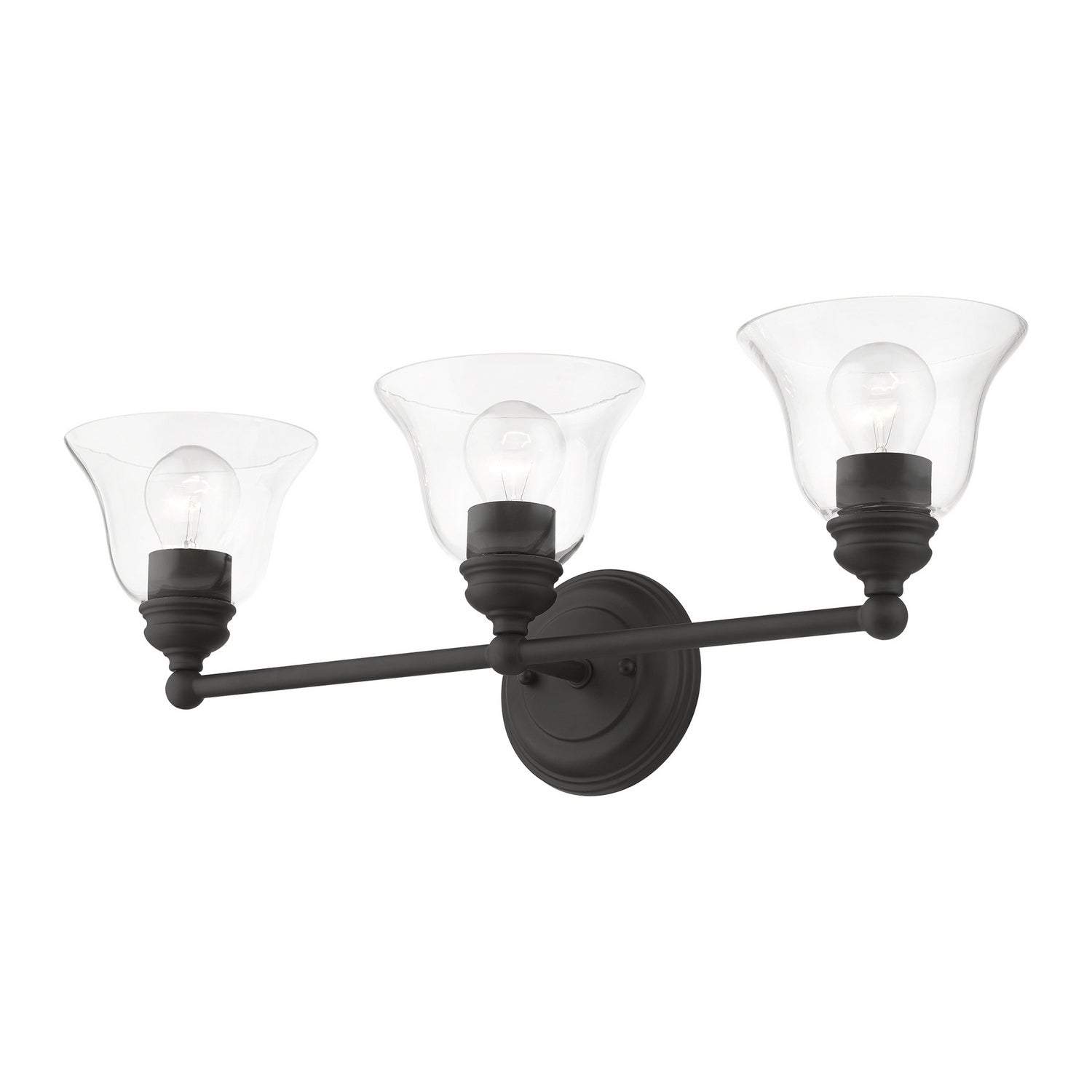 Livex Lighting - 16943-04 - Three Light Vanity Sconce - Moreland - Black