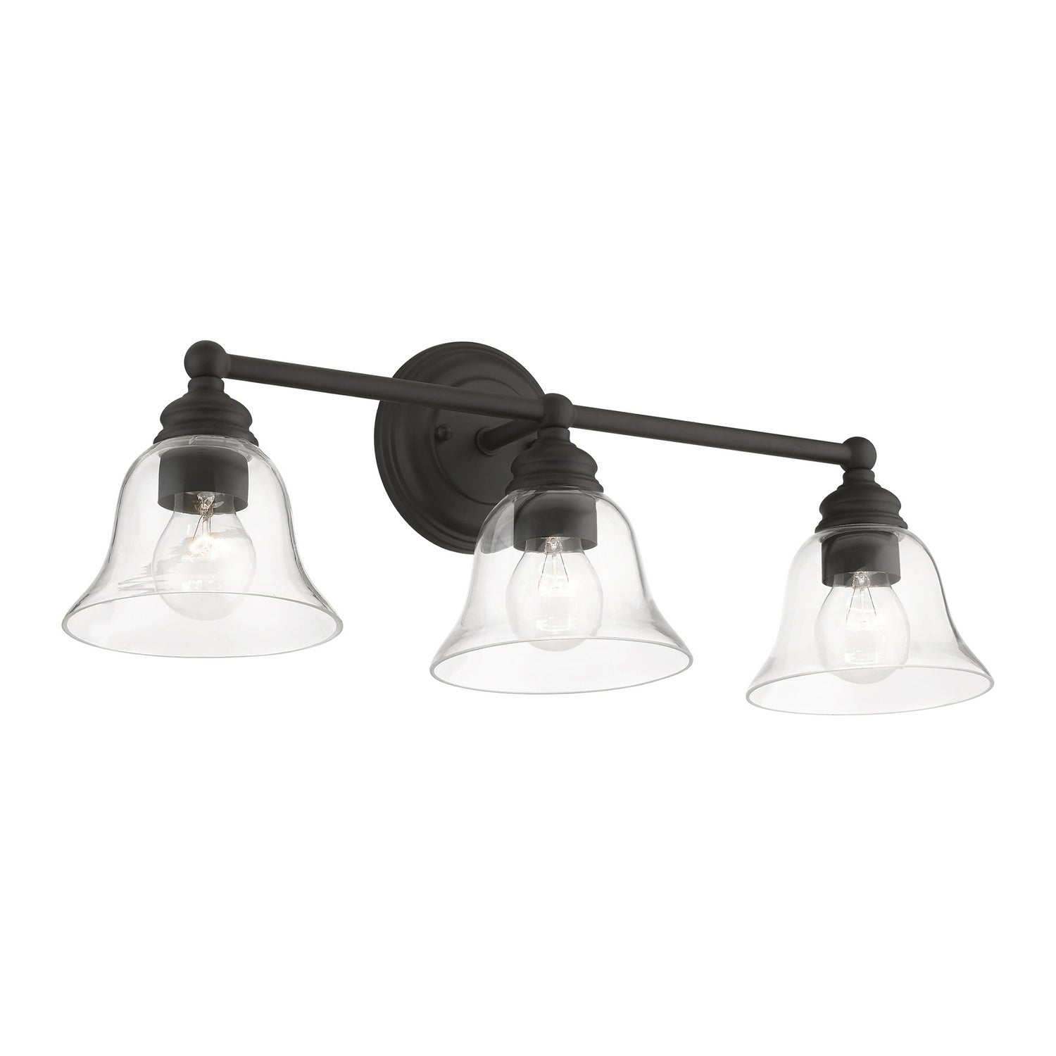 Livex Lighting - 16943-04 - Three Light Vanity Sconce - Moreland - Black