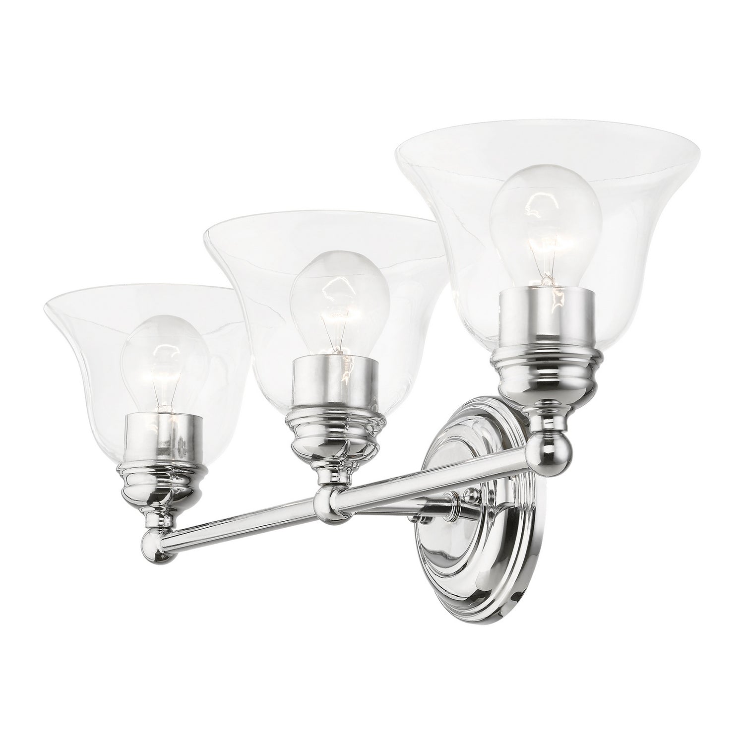 Livex Lighting - 16943-05 - Three Light Vanity Sconce - Moreland - Polished Chrome