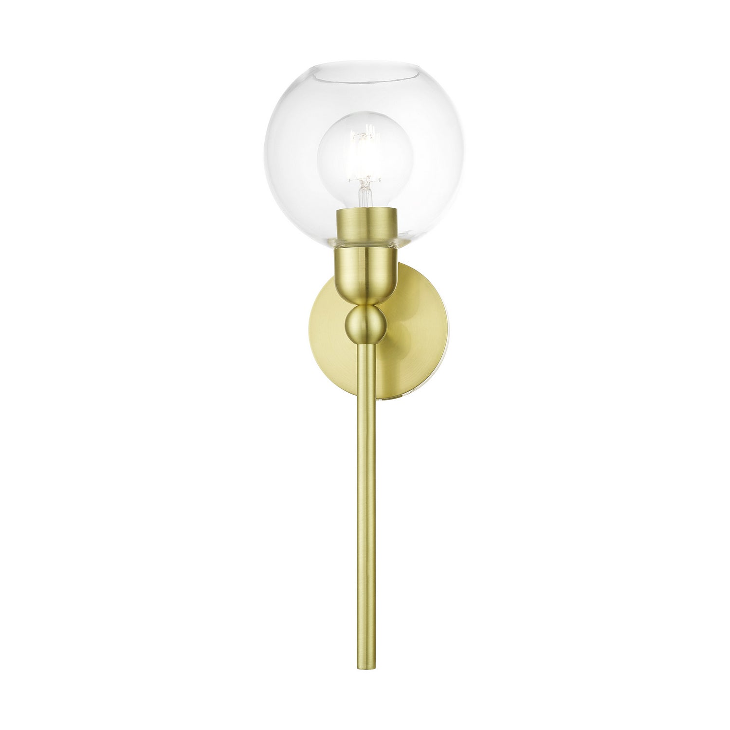 Livex Lighting - 16971-12 - One Light Wall Sconce - Downtown - Satin Brass
