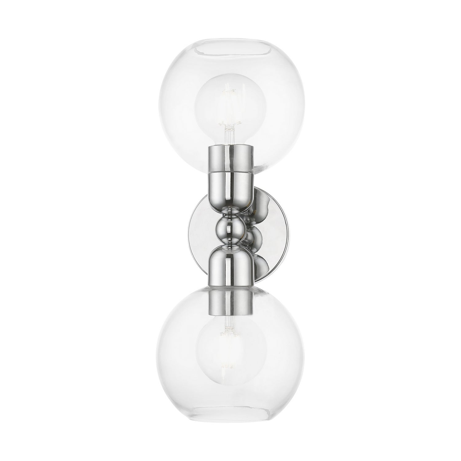 Livex Lighting - 16972-05 - Two Light Vanity Sconce - Downtown - Polished Chrome