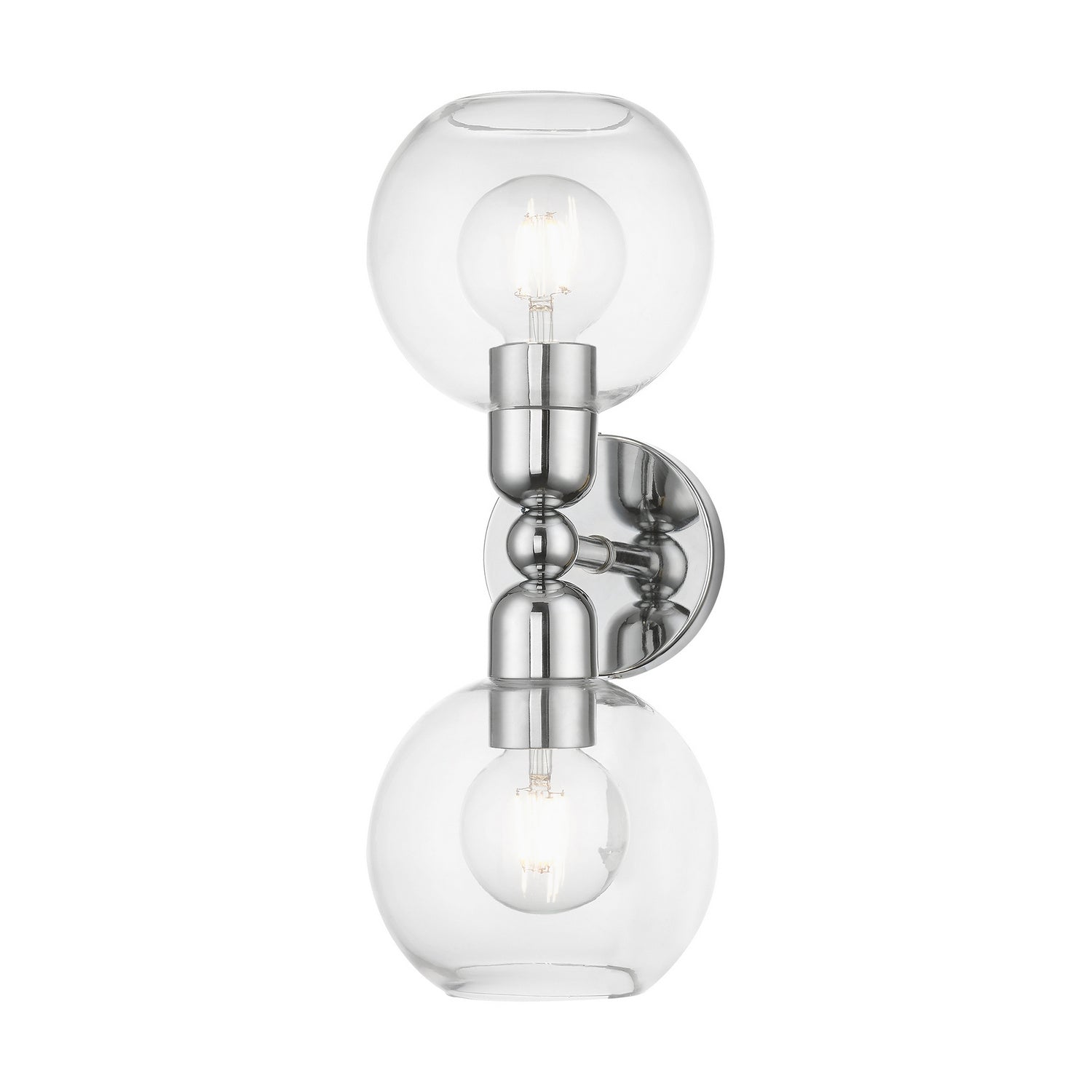 Livex Lighting - 16972-05 - Two Light Vanity Sconce - Downtown - Polished Chrome