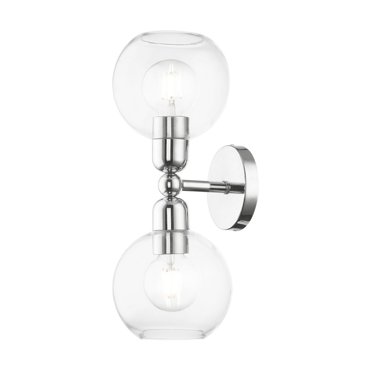 Livex Lighting - 16972-05 - Two Light Vanity Sconce - Downtown - Polished Chrome