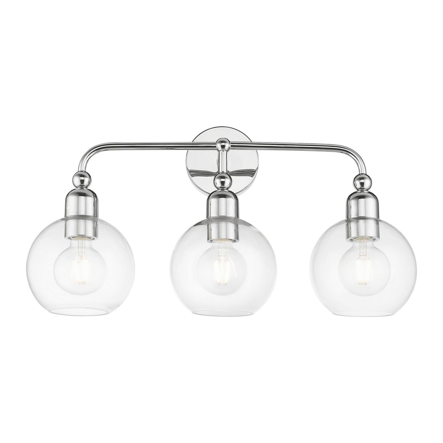 Livex Lighting - 16973-05 - Three Light Vanity Sconce - Downtown - Polished Chrome