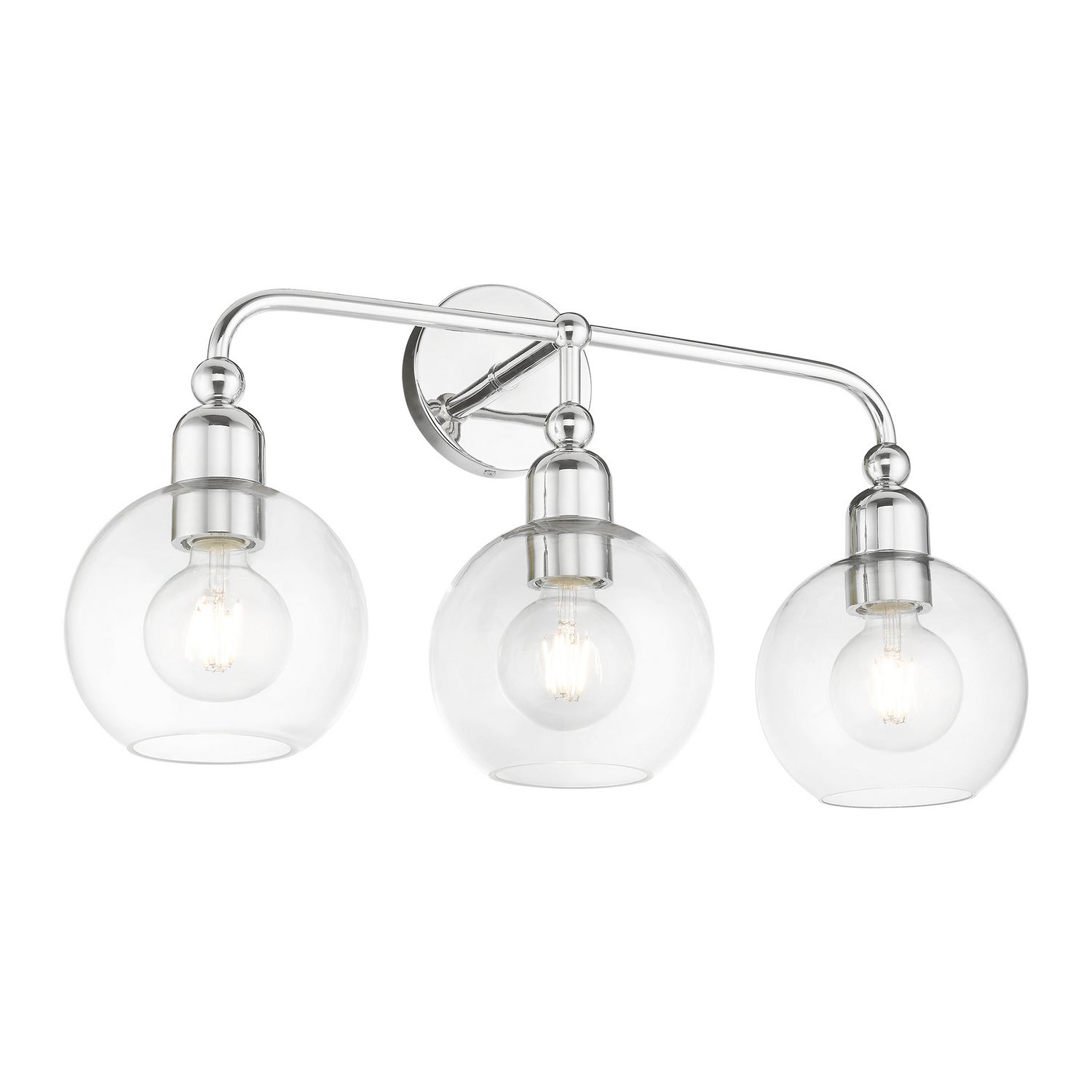 Livex Lighting - 16973-05 - Three Light Vanity Sconce - Downtown - Polished Chrome