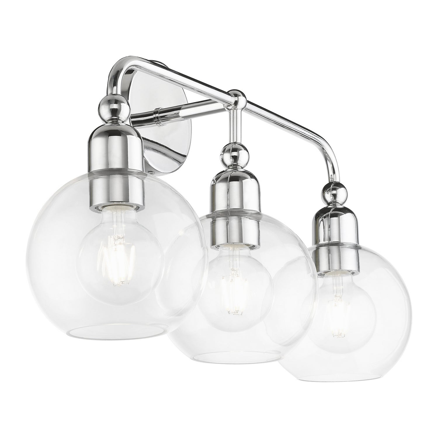Livex Lighting - 16973-05 - Three Light Vanity Sconce - Downtown - Polished Chrome